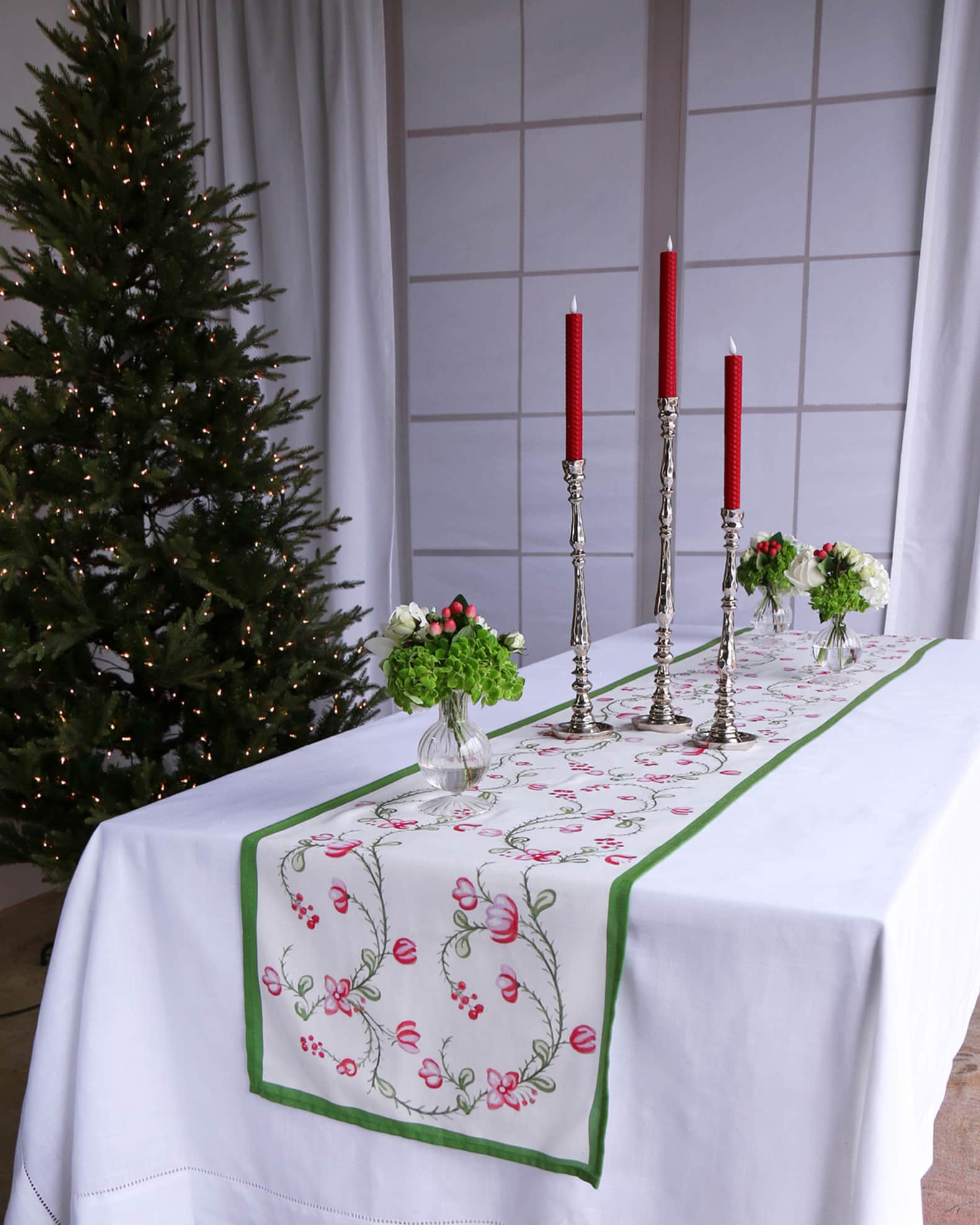 Linen Norelle Runner 108" x 18" 1
