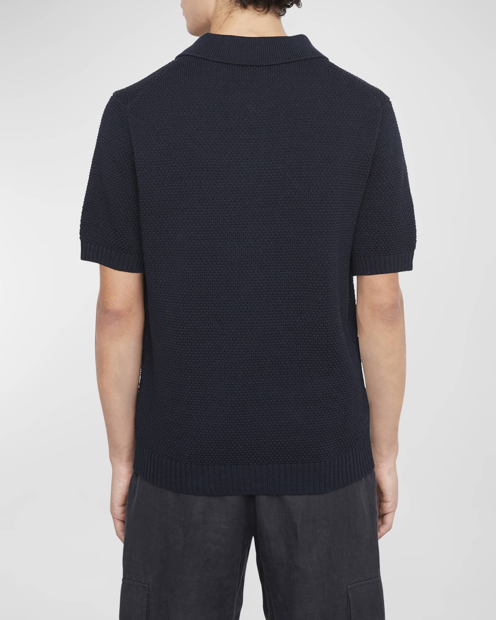 Vince Men's Cotton Knit Polo Shirt Neiman Marcus