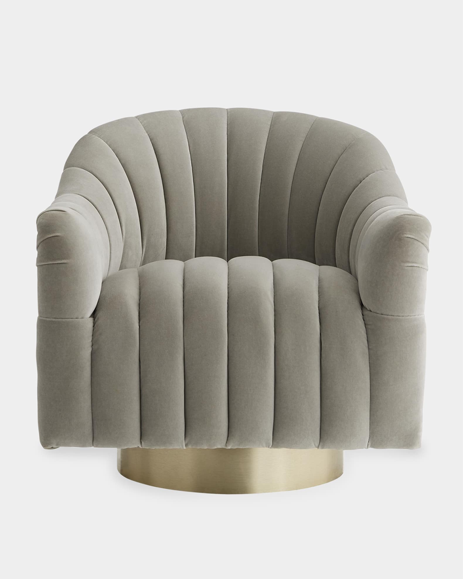 Springsteen Velvet Swivel Chair  0