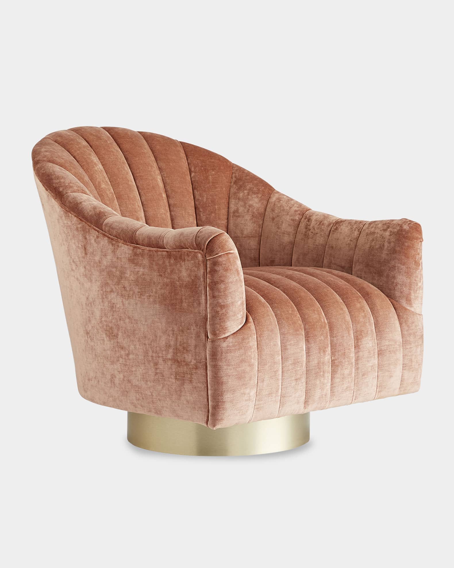 Springsteen Velvet Swivel Chair  1