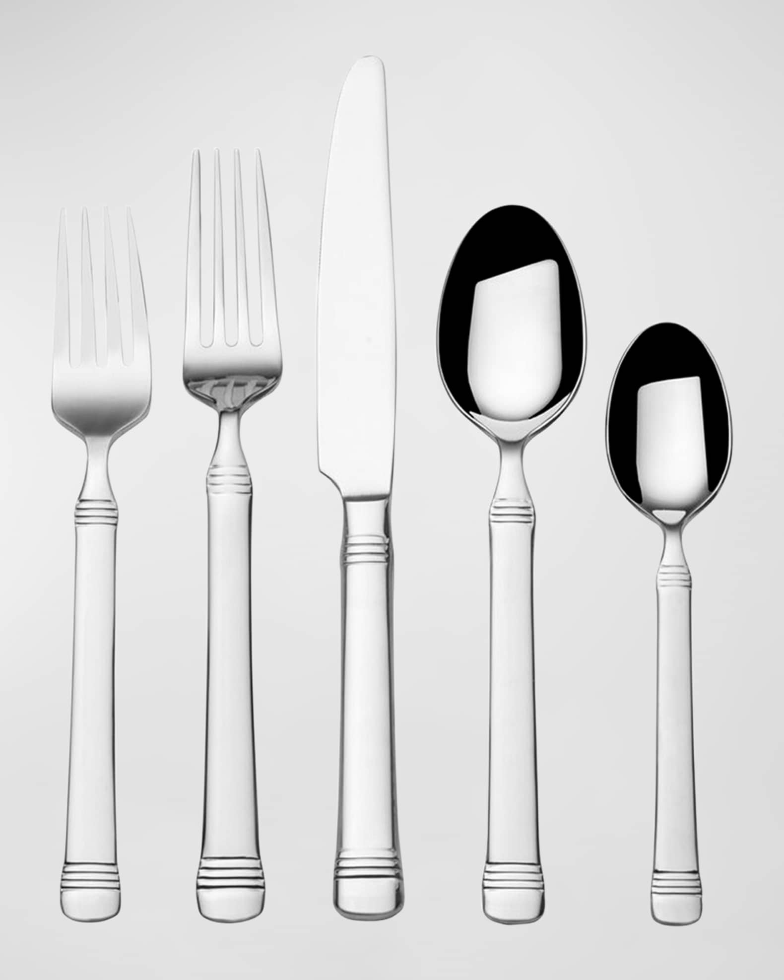 Fitz and Floyd Bistro Classic 45-Piece Flatware Set