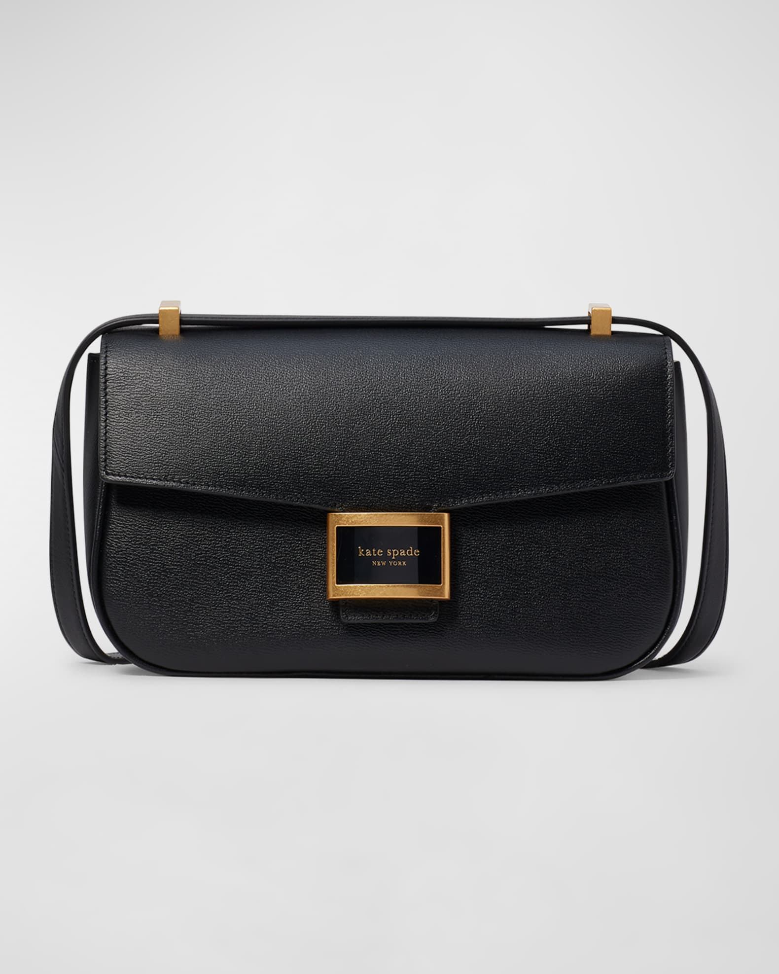 kate spade new york katy flap leather shoulder bag Neiman Marcus