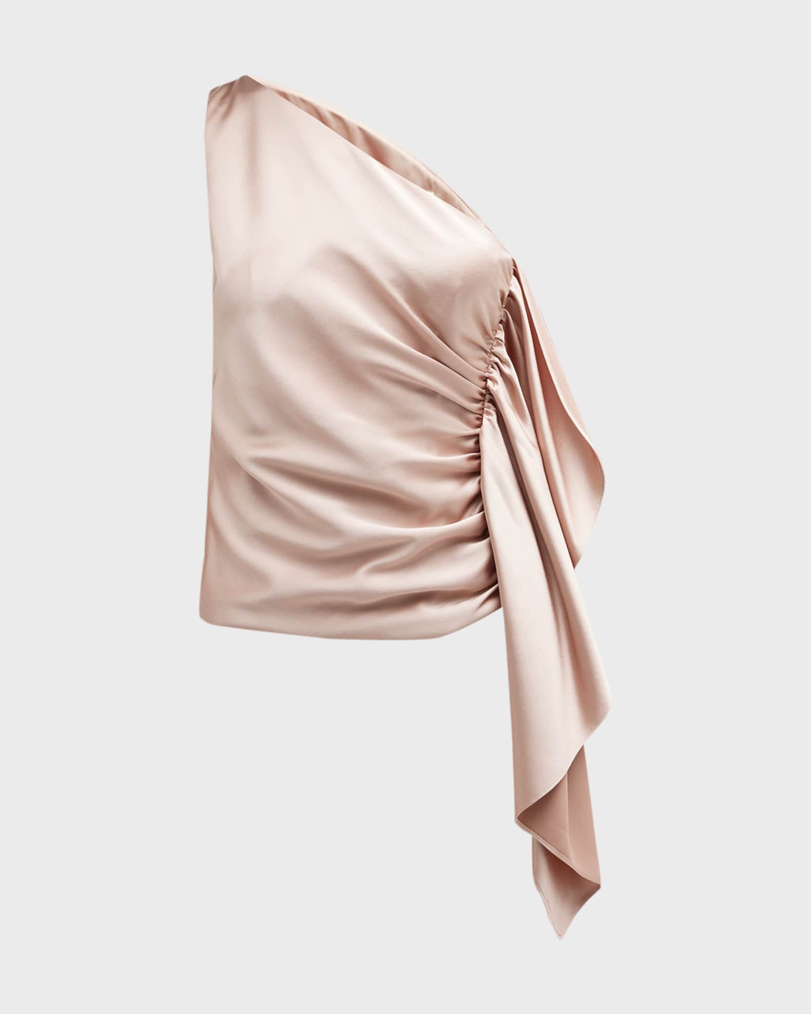 Tiraz Printed One Shoulder Top With Drape Skirt main image 0