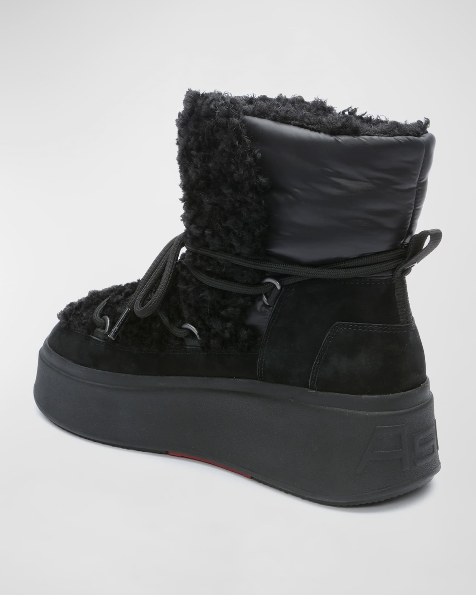 Ash Moboo Faux Fur Lace-Up Snow Boots | Neiman Marcus