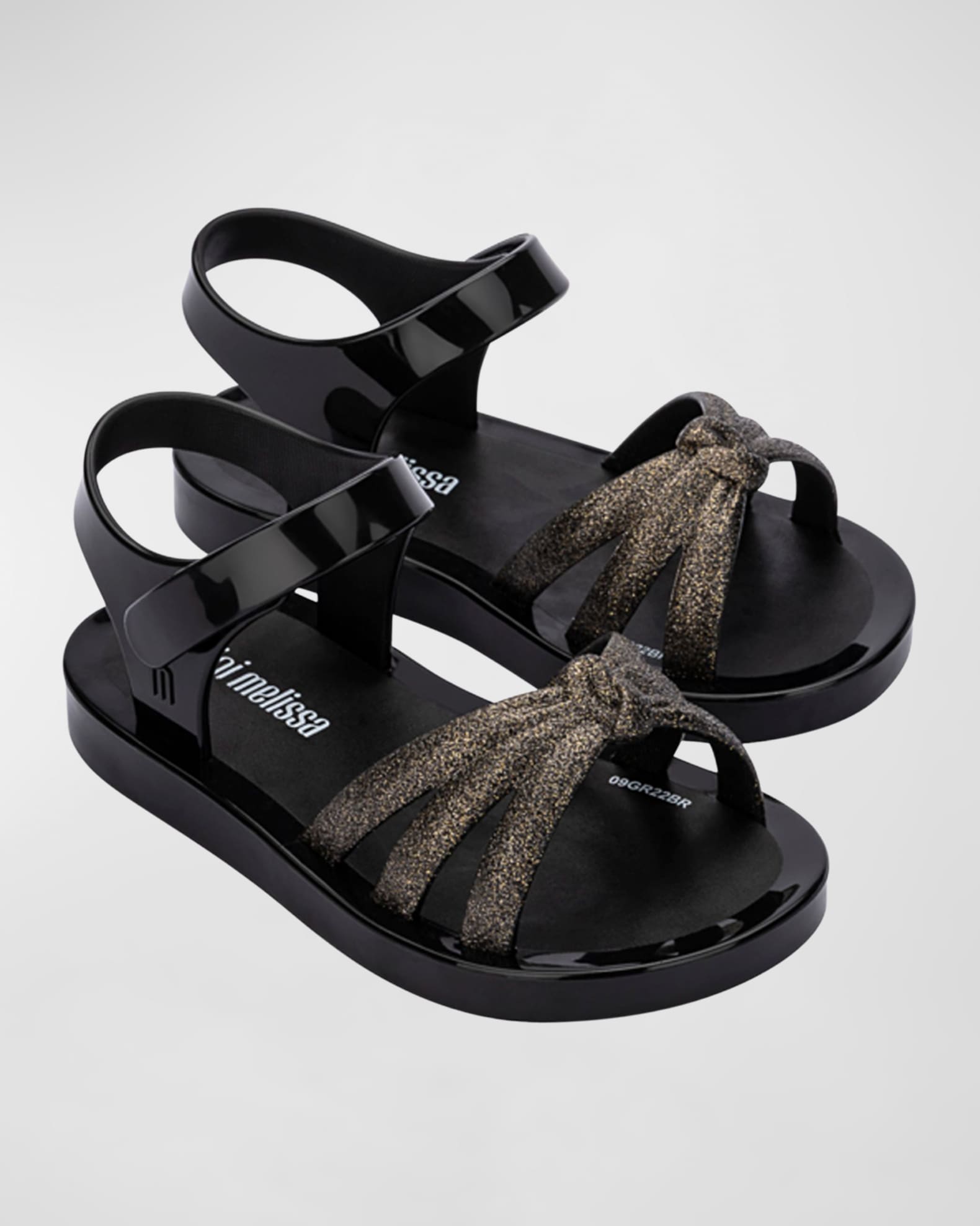 Girl's Glitter Grip-Strap PVC Sandals, Baby/Toddlers 1
