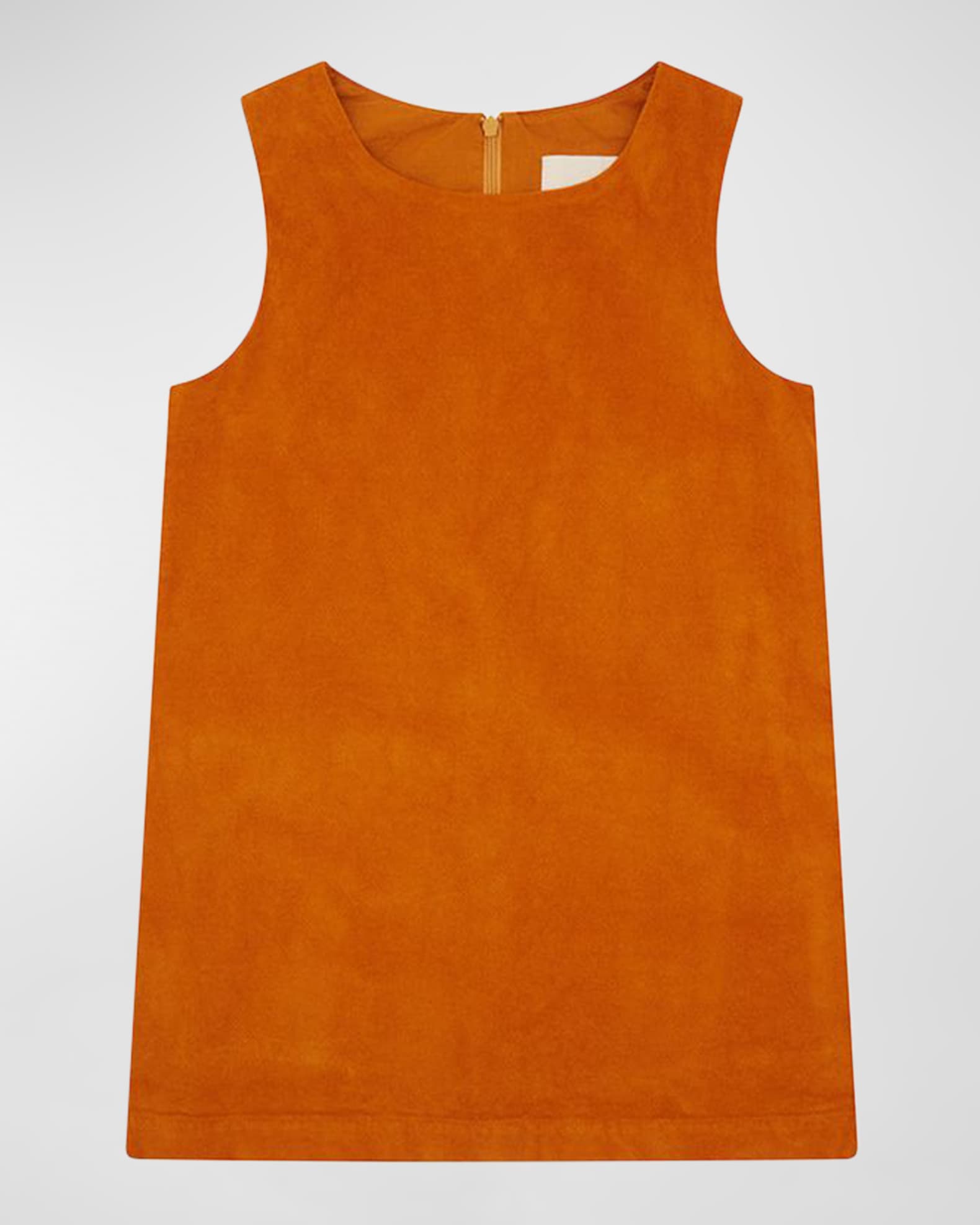 Vild - House of Little Girl's Sleeveless Organic Cotton Velvet Dress, Size Newborn-6