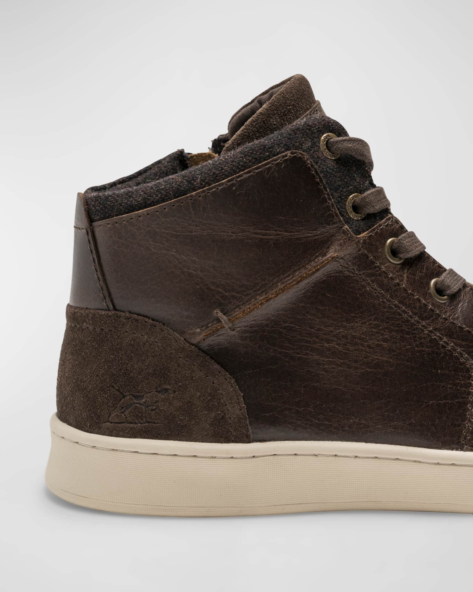 Rodd & Gunn Men's Sussex High Street Leather Zip HighTop Sneakers