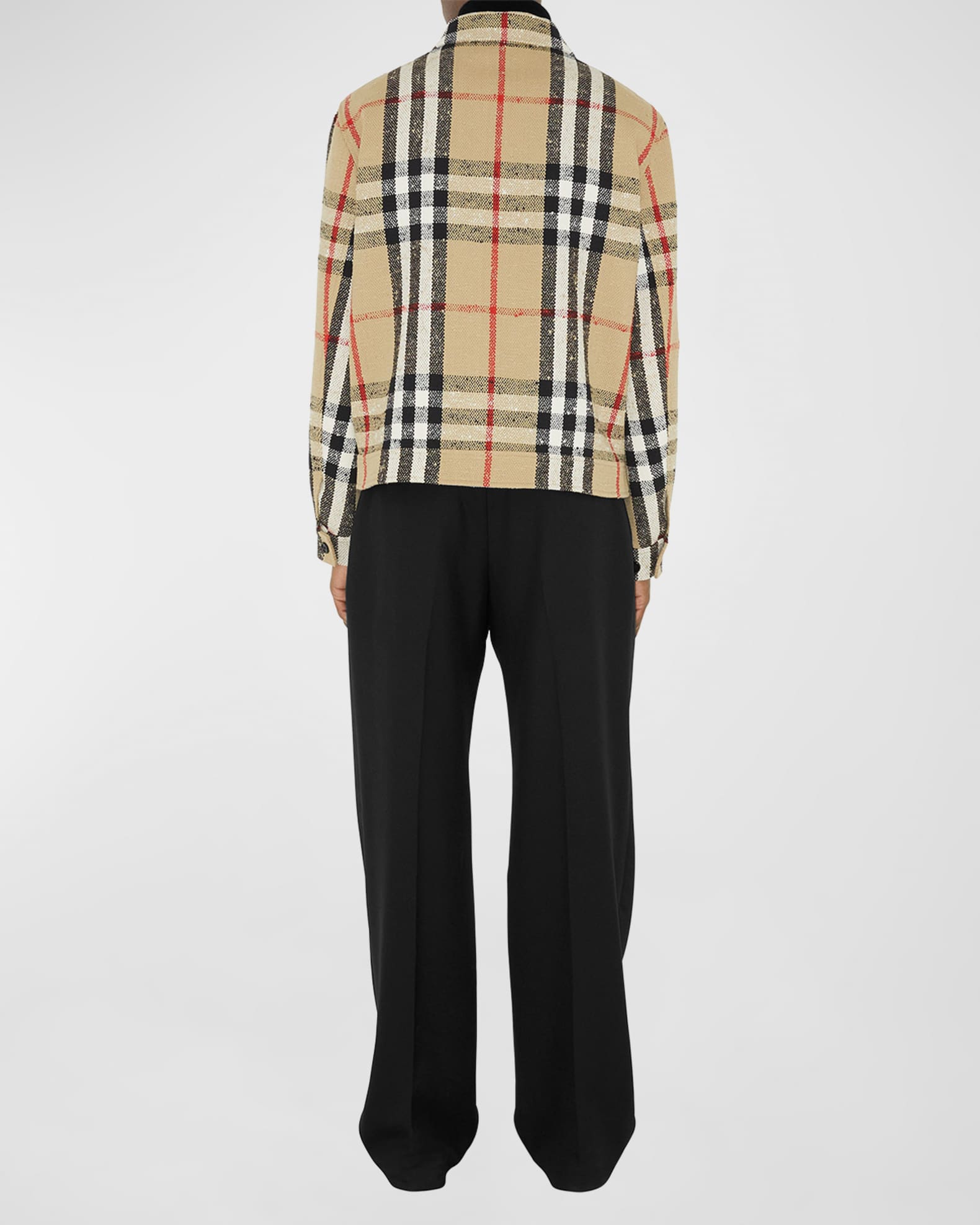 Burberry Men's Crossmoor Boucle Check Jacket | Neiman Marcus