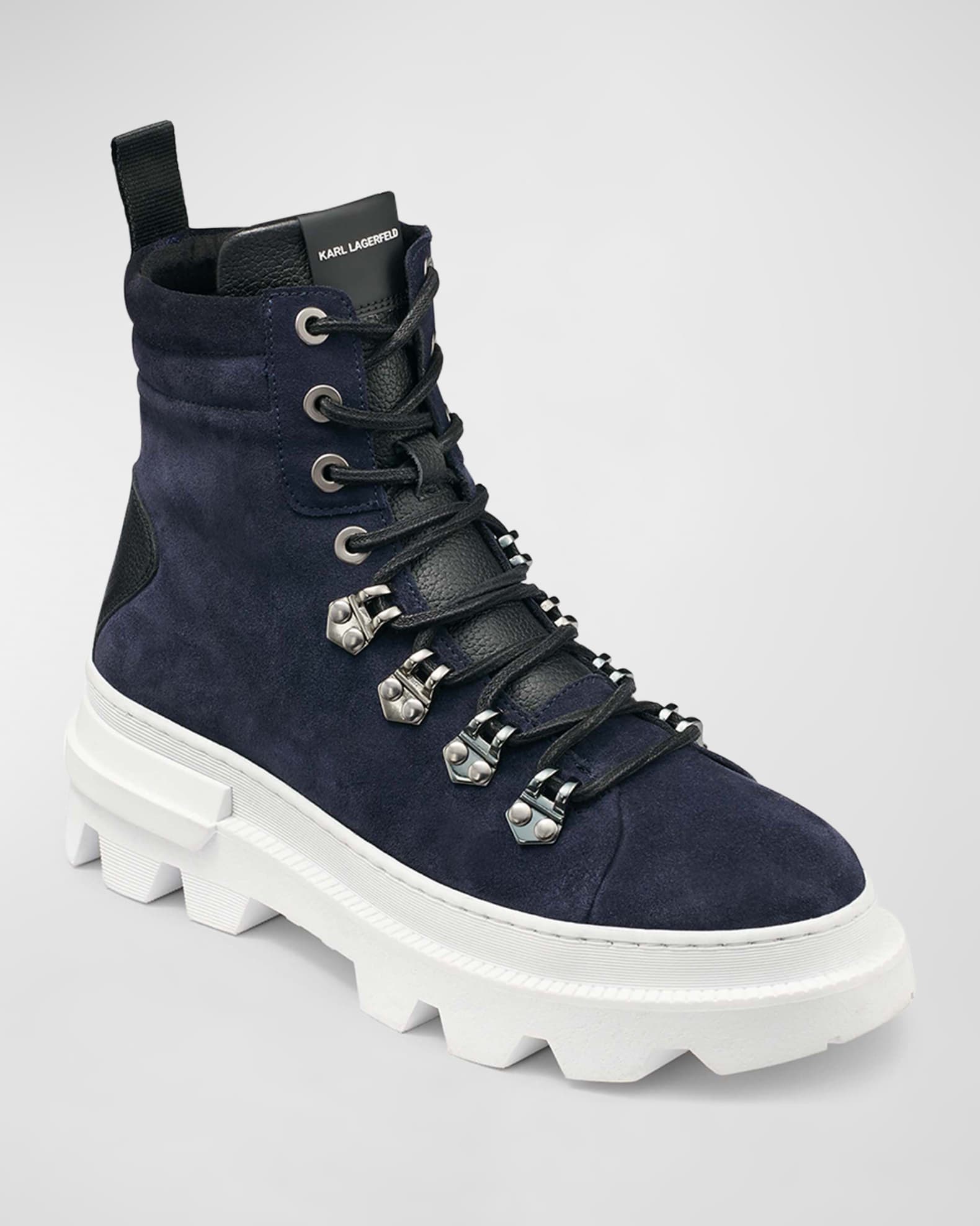 karl lagerfeld suede boots
