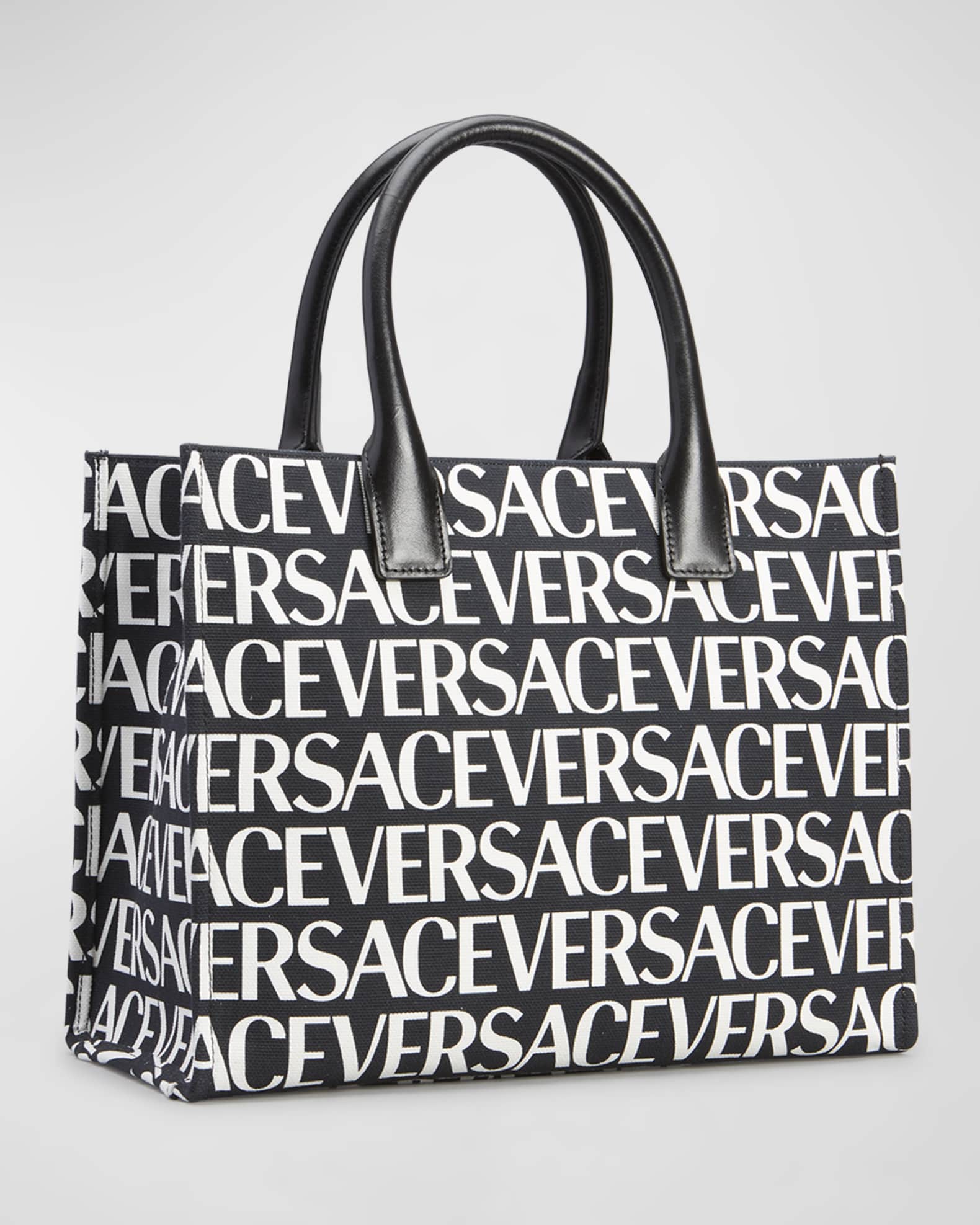Versace La Medusa Small Monogram Tote Bag | Neiman Marcus