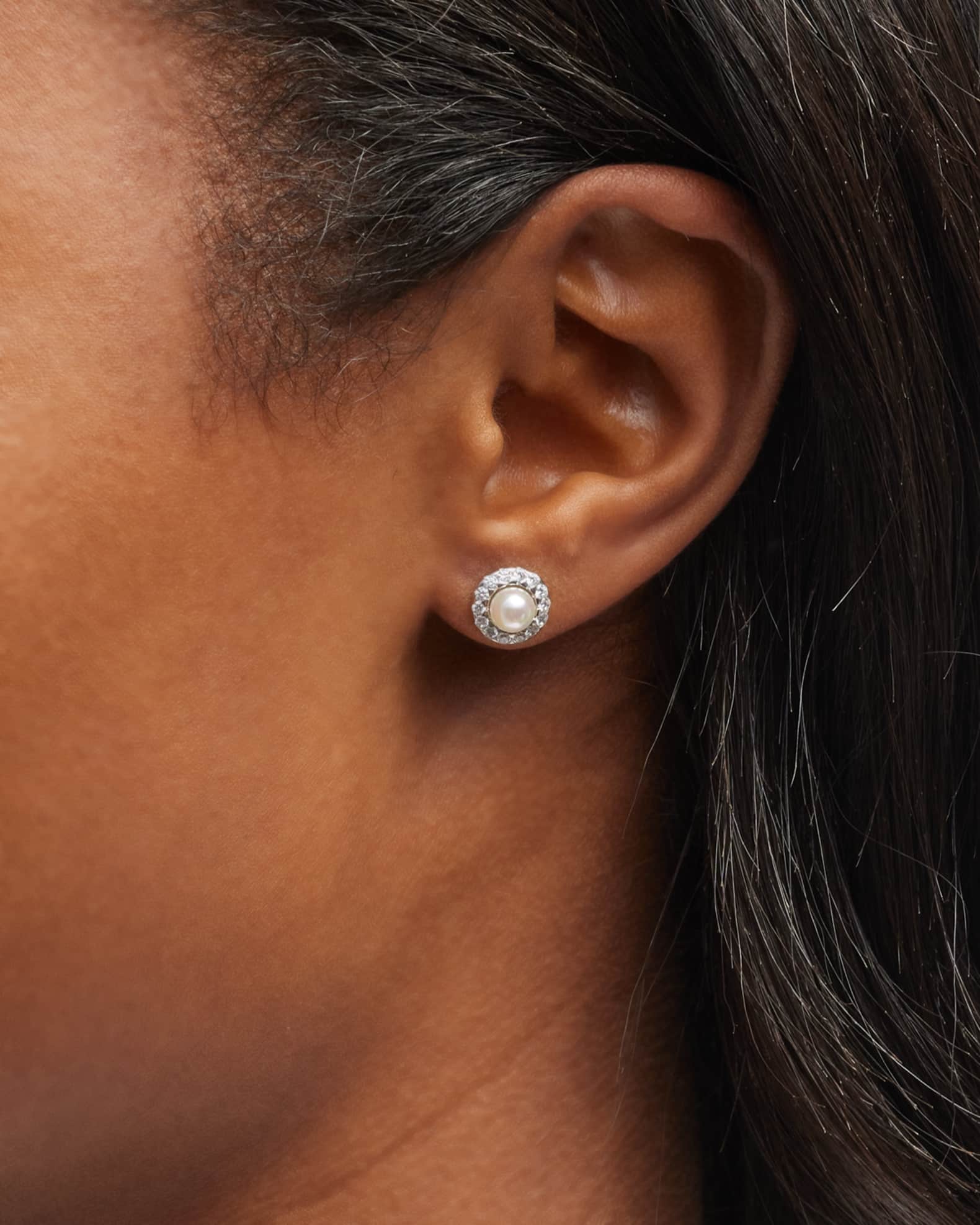 Majorica pearl stud earrings online