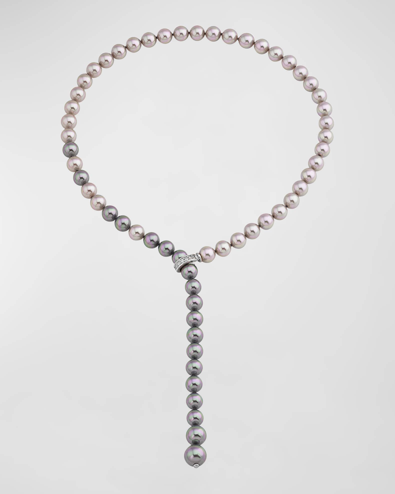 Majorica lariat necklace discount