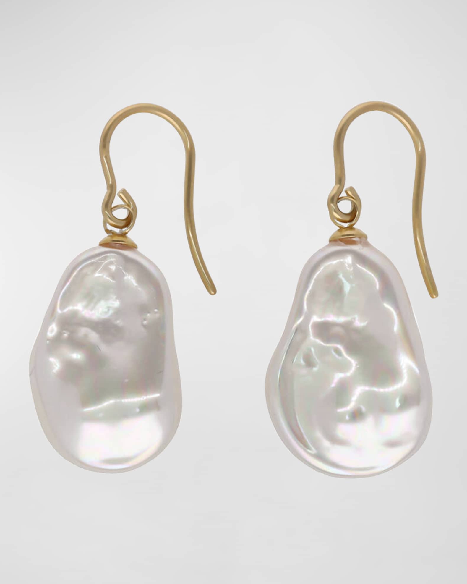 Majorica baroque pearl drop earrings on sale