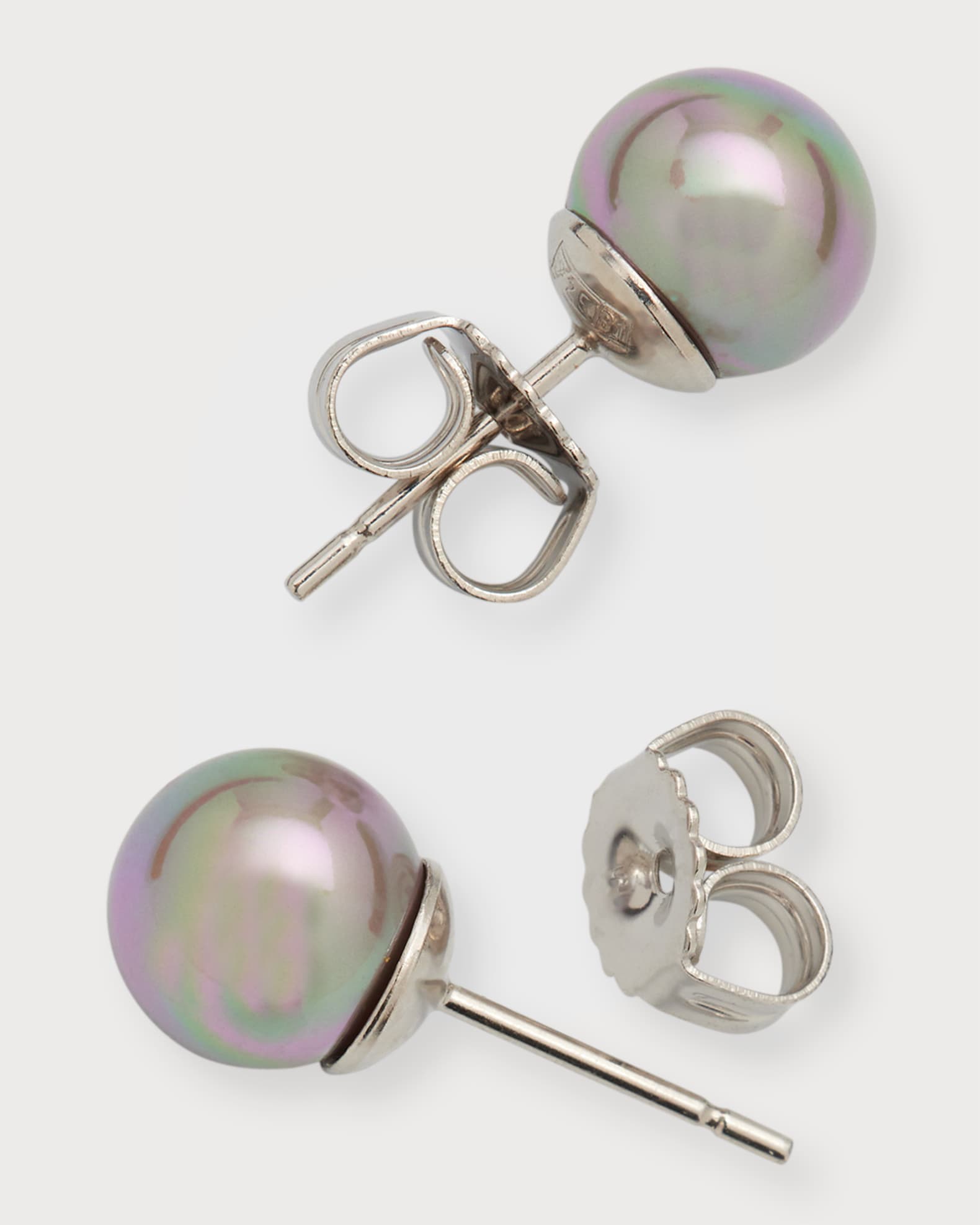 Majorica Lyra Pearl Stud Earrings Neiman Marcus