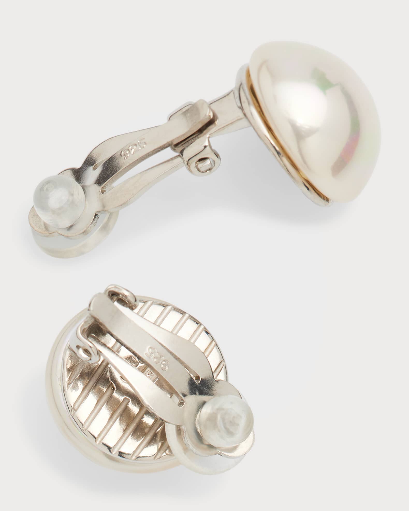 Majorica Mabe Pearl Clip Earrings Neiman Marcus