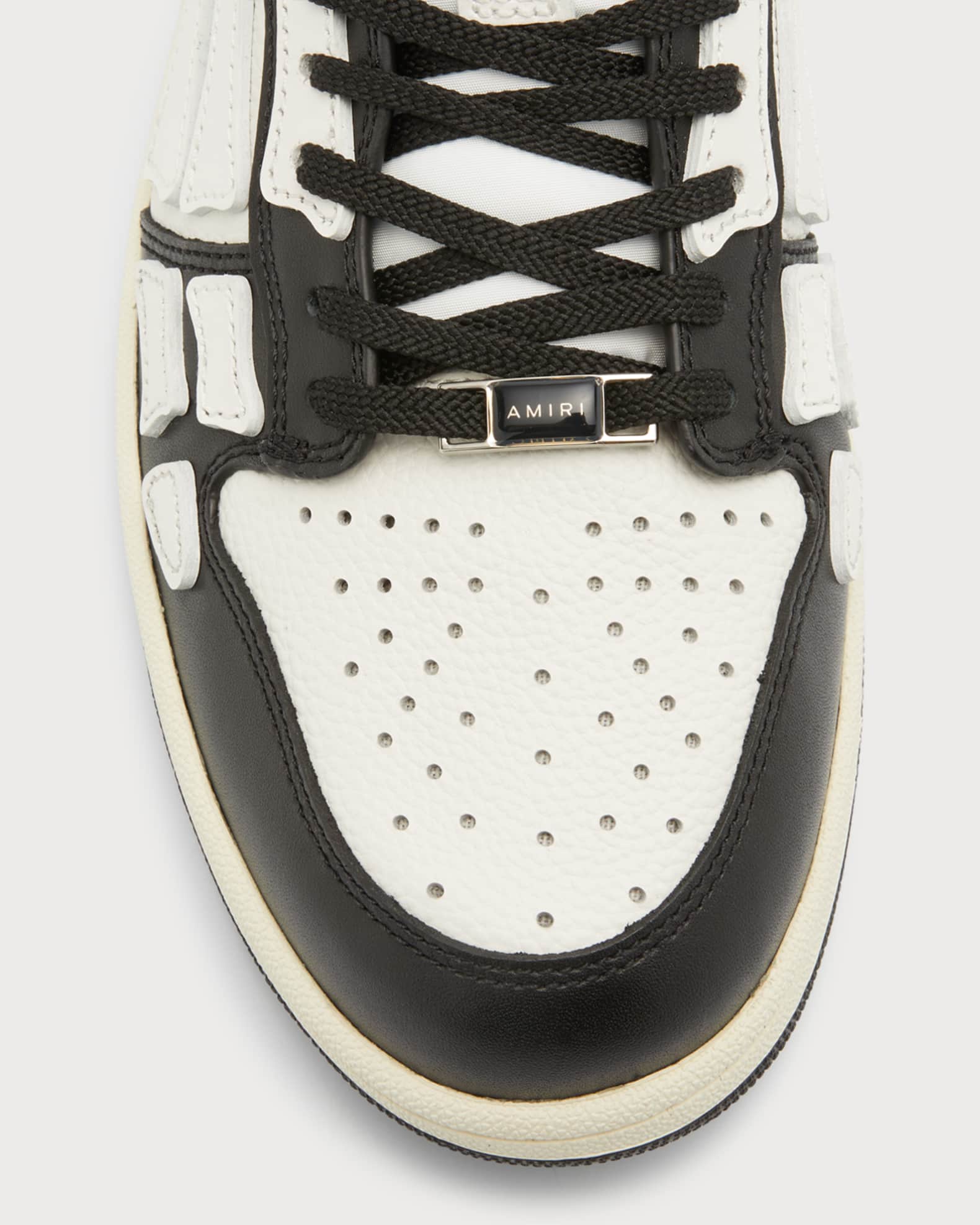 Amiri Men's Skel Bicolor Leather Low-Top Sneakers | Neiman