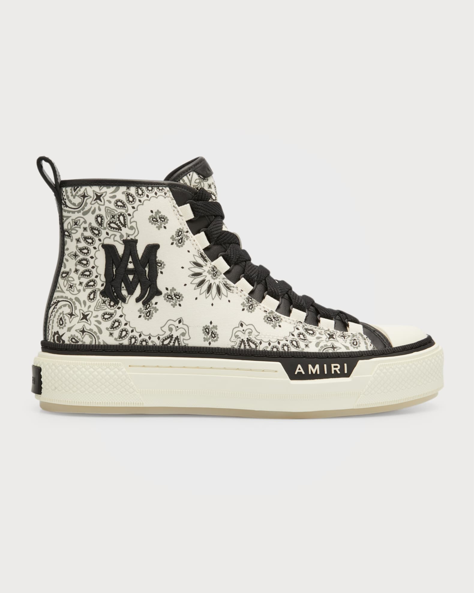 Amiri Men #39 s Bandana MA Logo Court High Top Sneakers Neiman Marcus