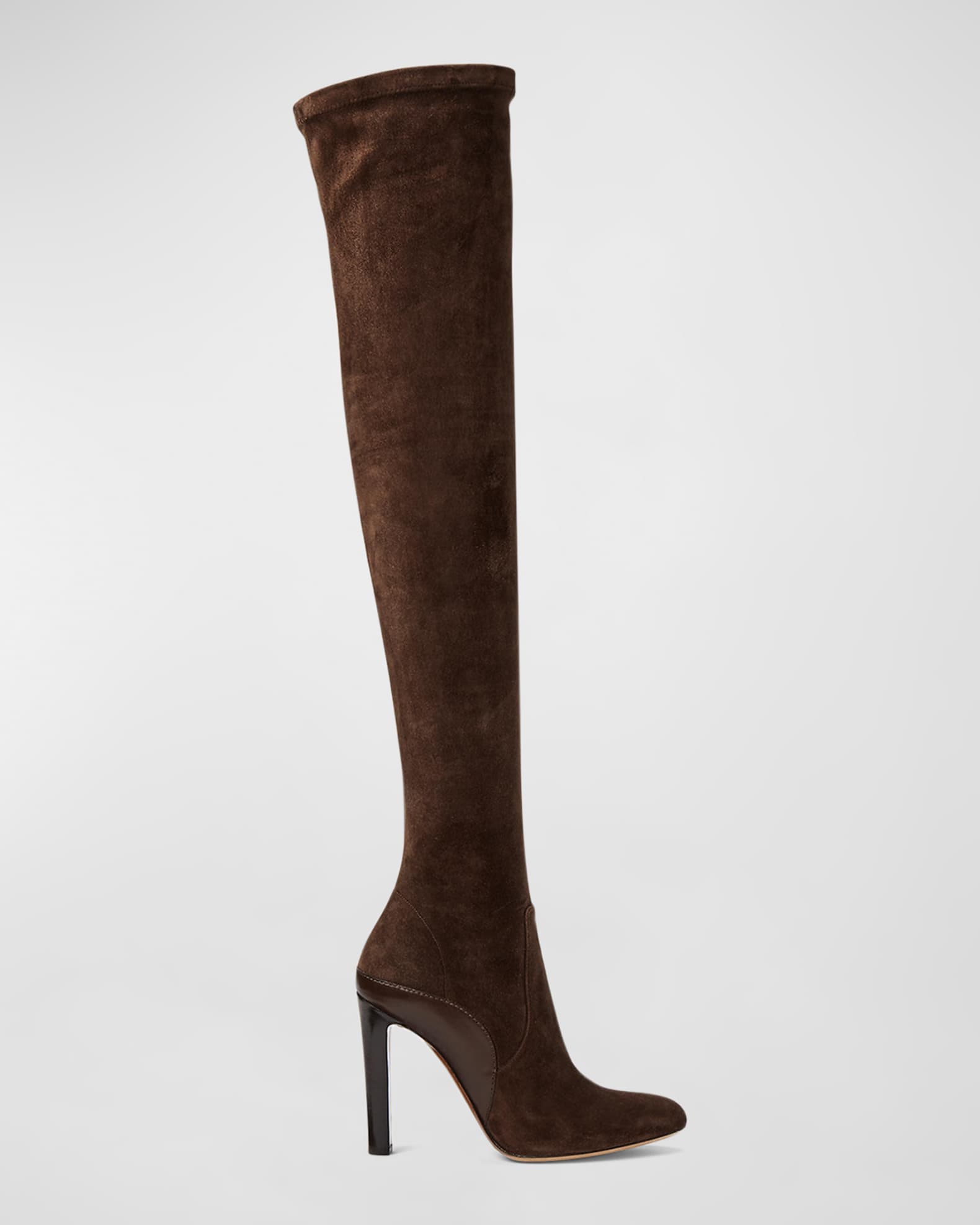 Ralph Lauren Collection Adrien Suede Over-The-Knee Boots | Neiman Marcus