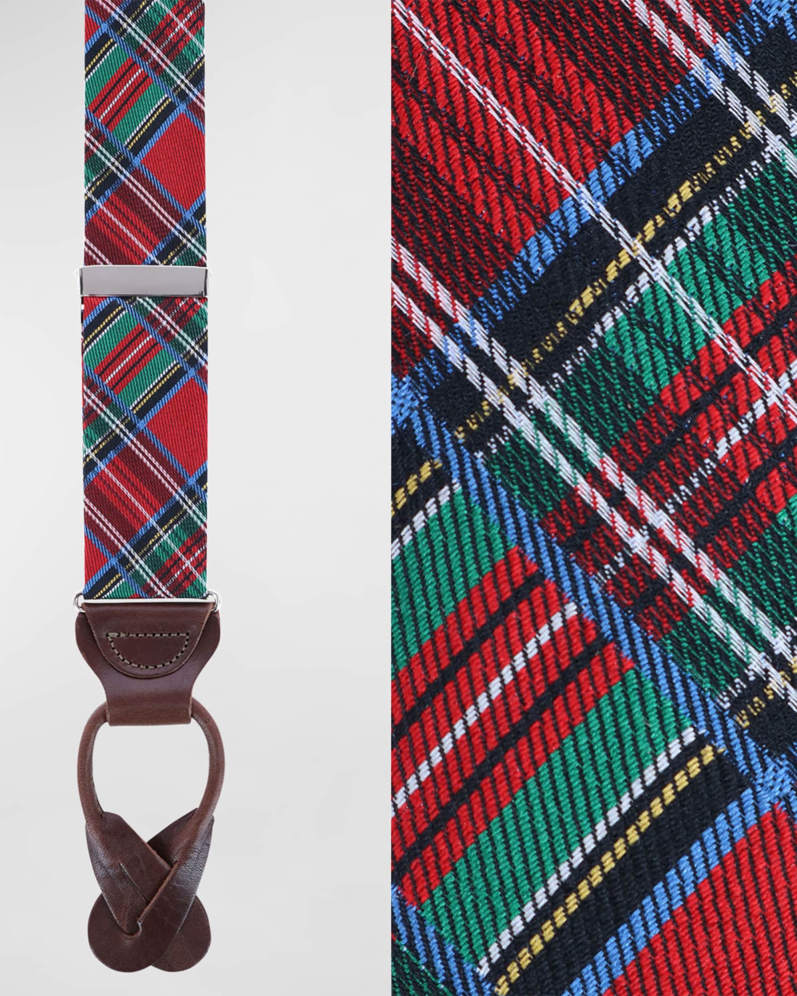Men's Hudson Textured Silk Suspender Braces