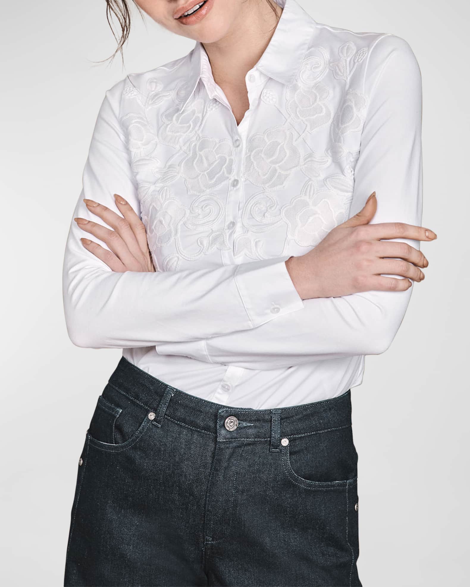 Cameron Cross-Front Set - Fontaine Floral & Worth Avenue White main image 1