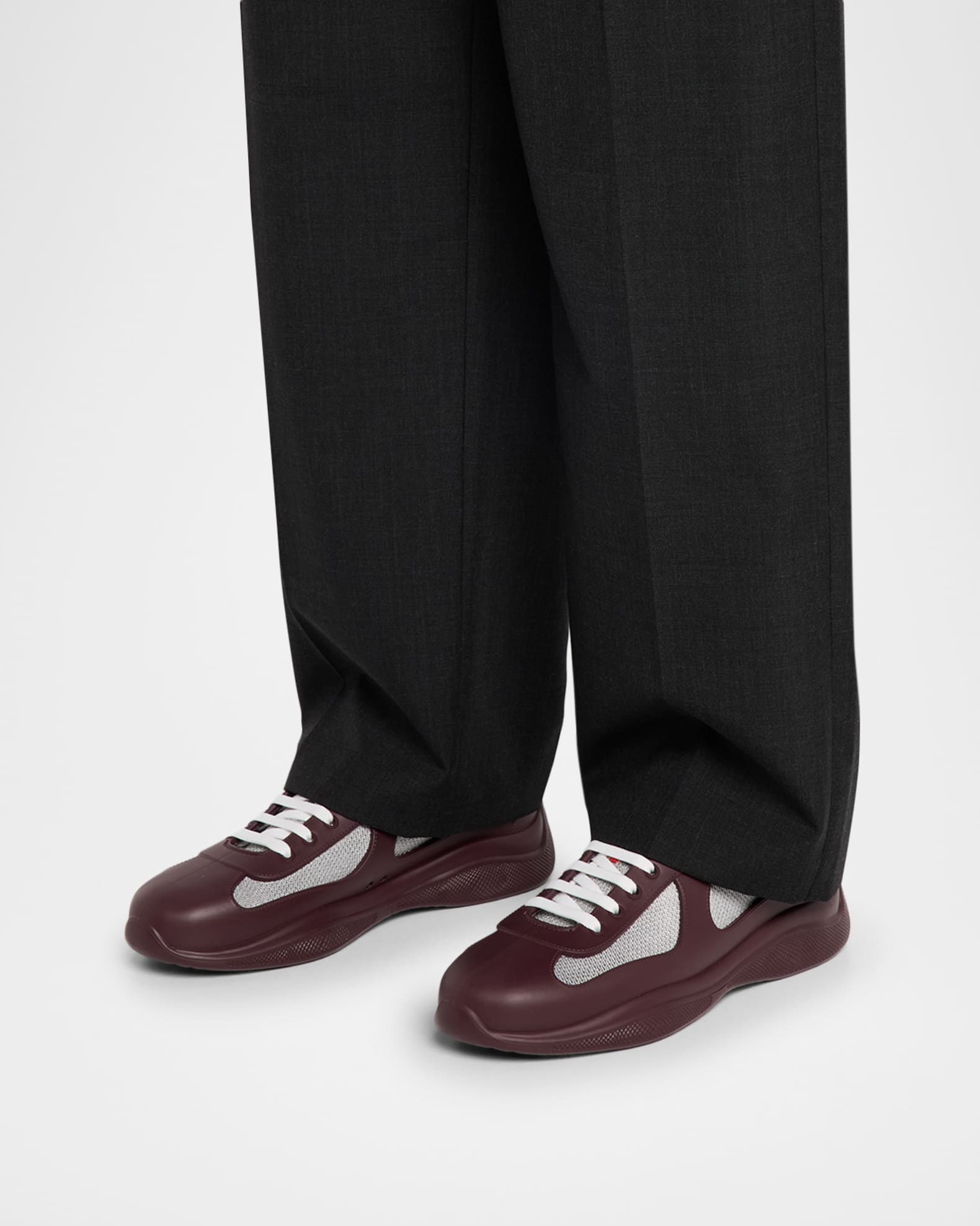 Prada Men's Americas Cup Rubber Trainer Sneakers | Neiman Marcus