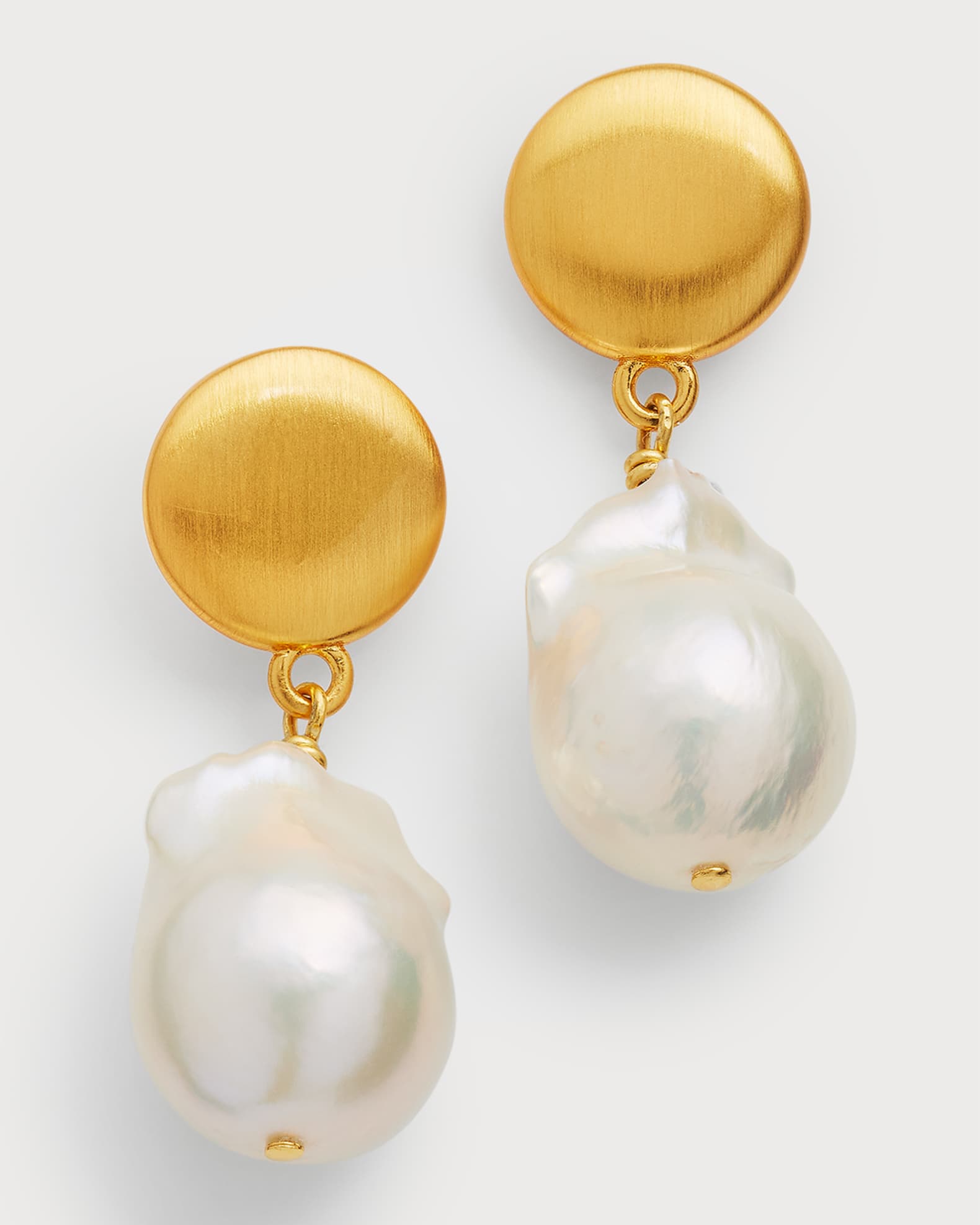 Baroque Pearl Drop Earrings 0