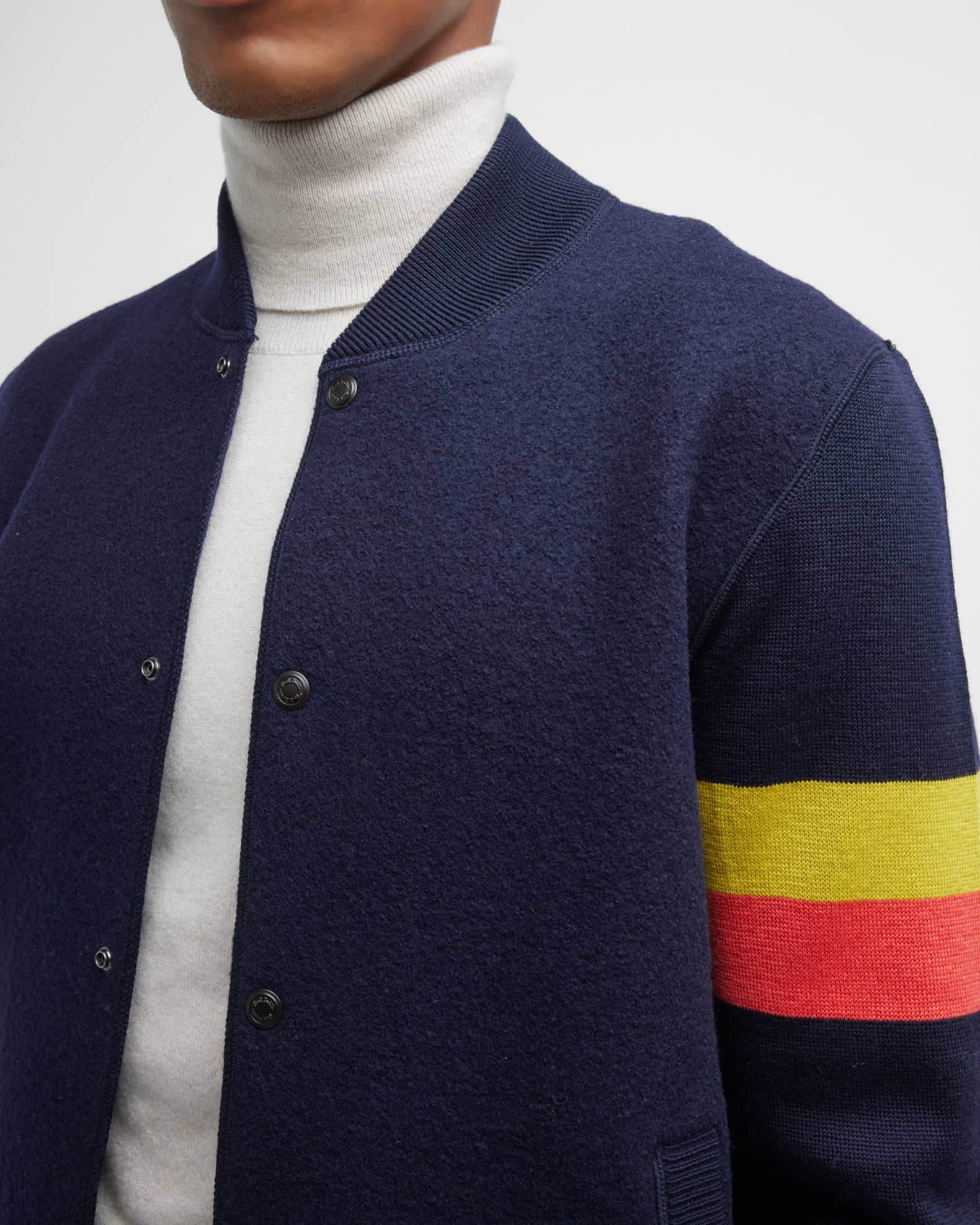 Paul Smith Men's Knit Bomber Jacket Neiman Marcus