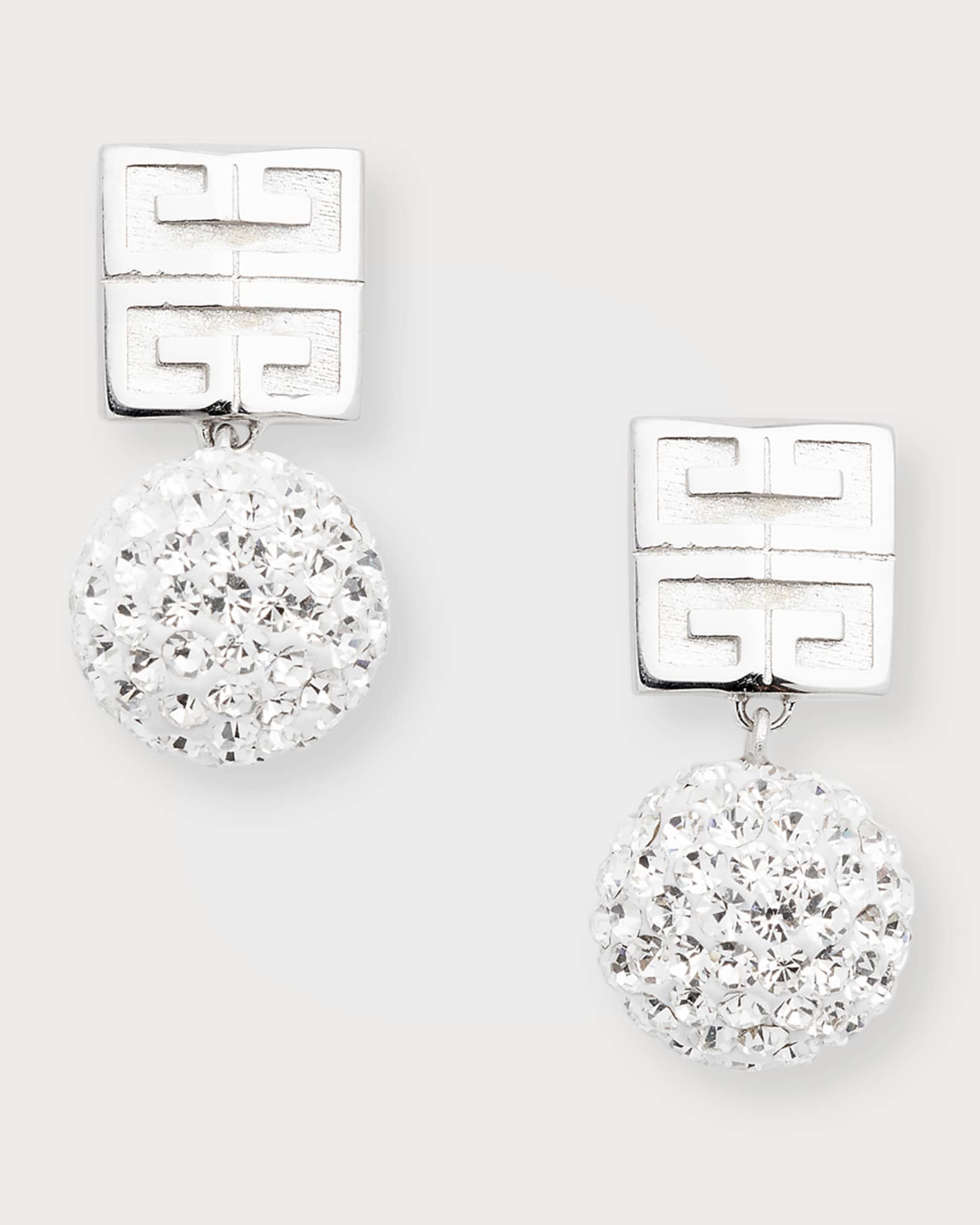 Givenchy 4G Crystal Stud Earrings | Neiman Marcus