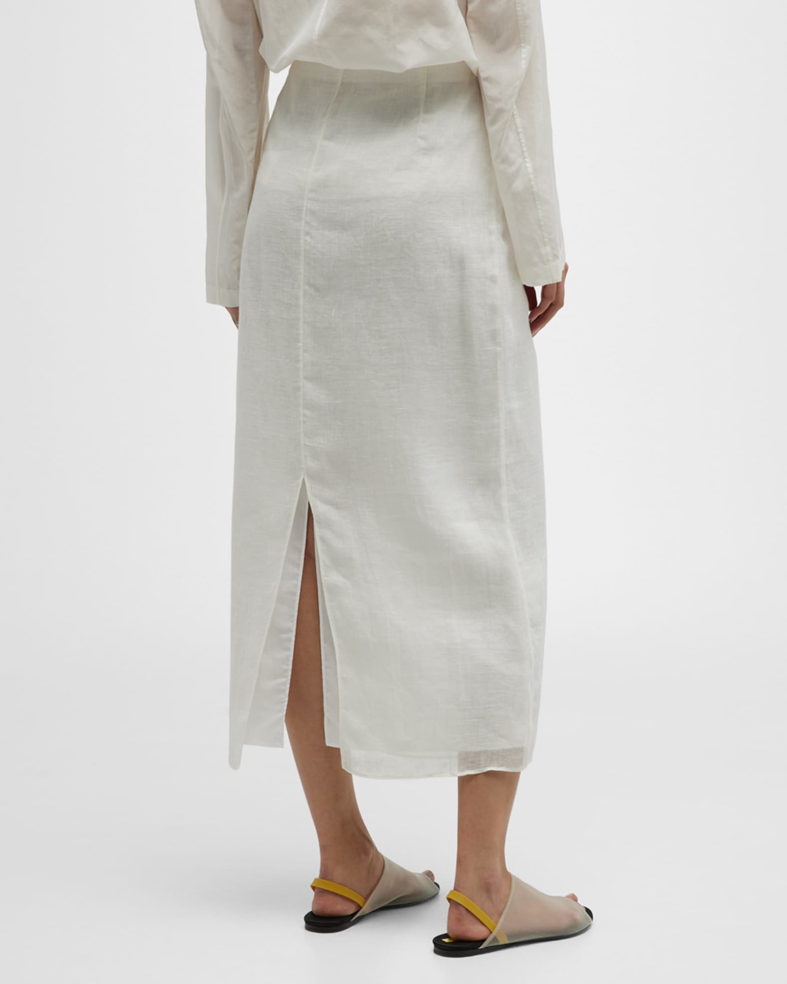 THE ROW Berth Linen Maxi Skirt Neiman Marcus