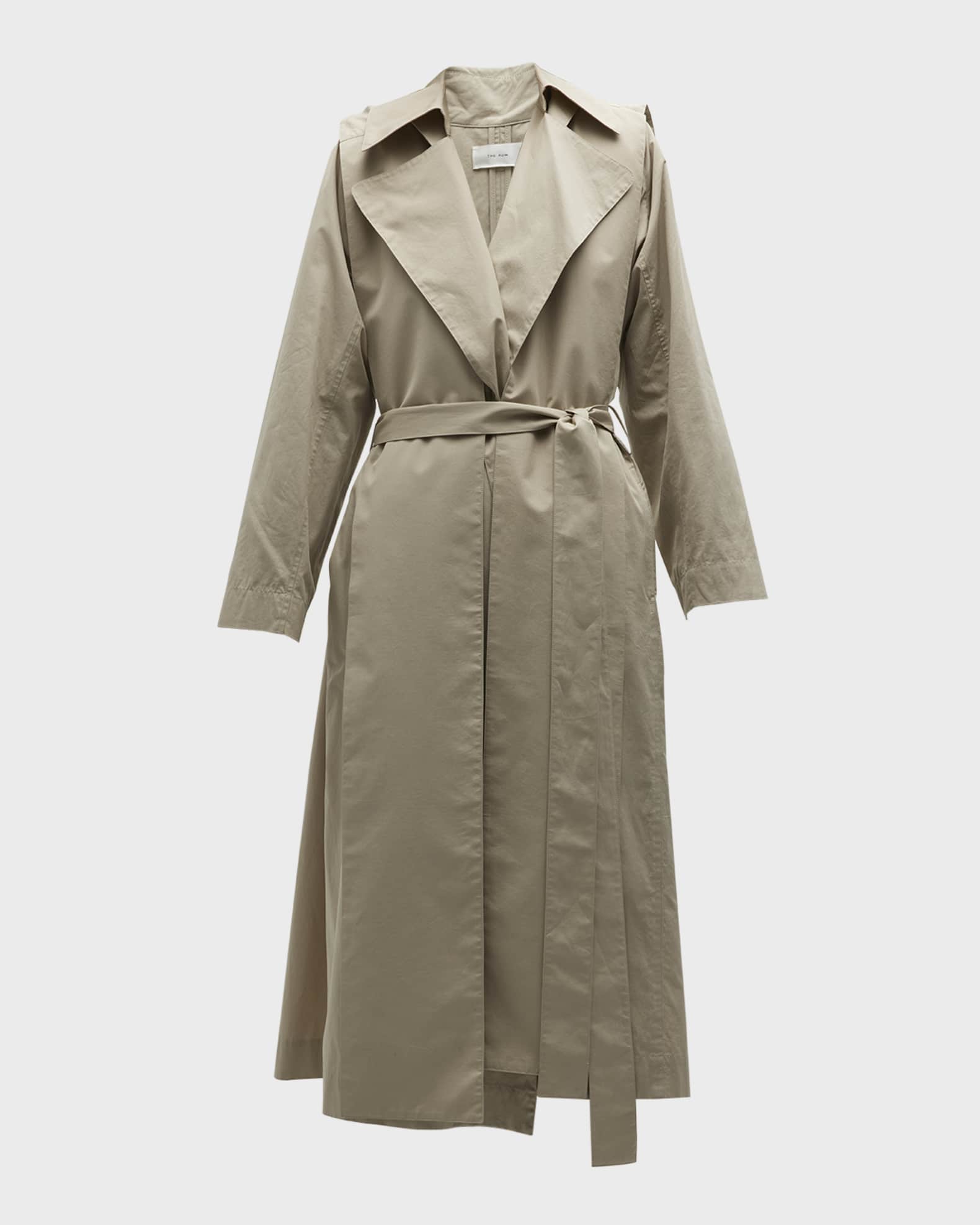 THE ROW Badva Long Belted Trench Coat | Neiman Marcus