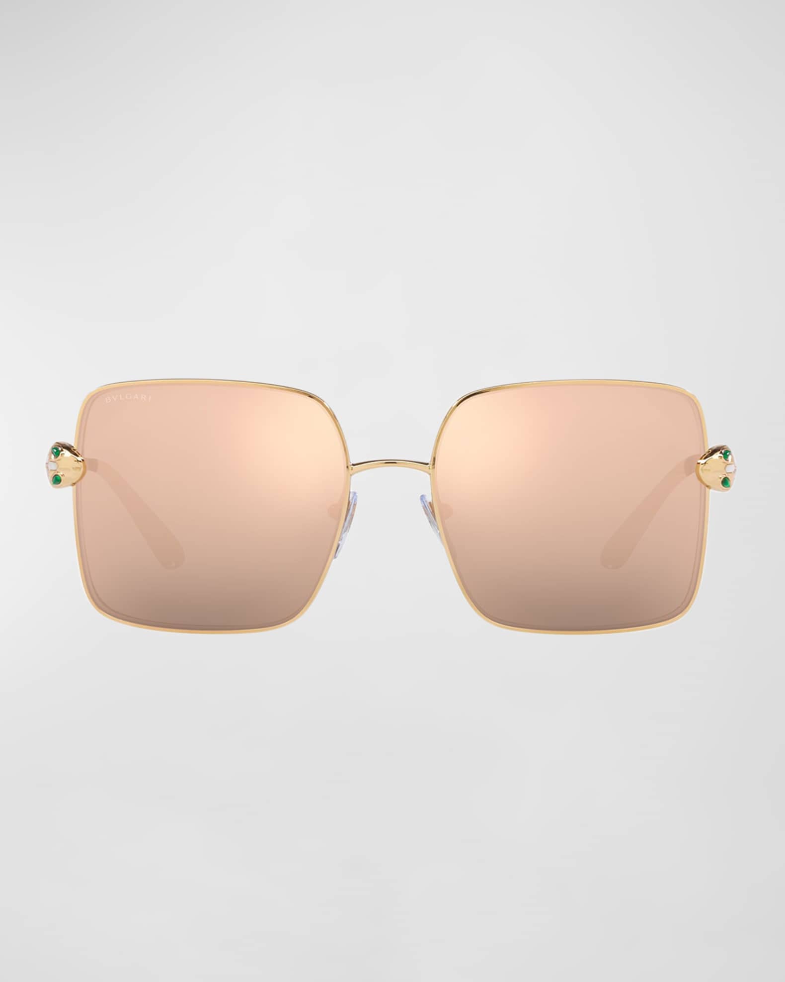 Rose Crystal Square Sunglasses