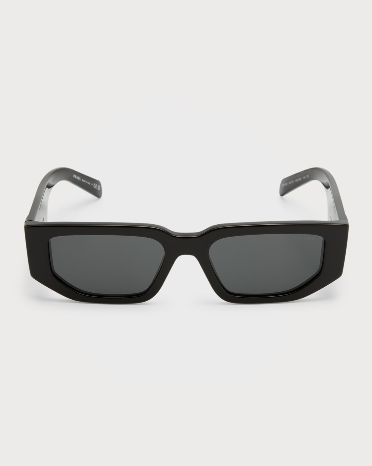 Prada Triangle Logo Round Metal Sunglasses | Neiman Marcus