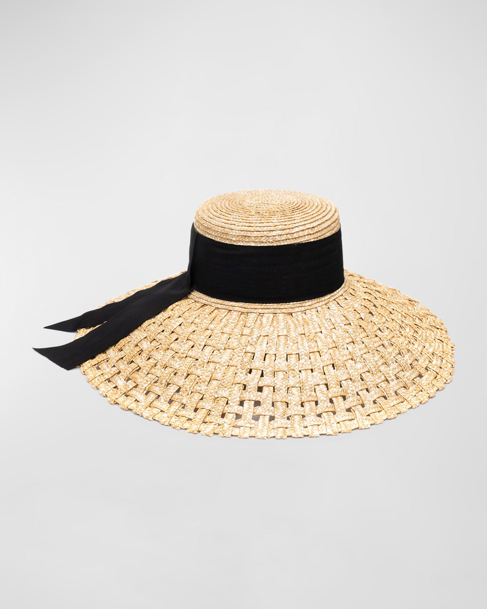 Eugenia Kim Mirabel Natural Straw Wide-Brim Sun Hat | Neiman  display picture 2