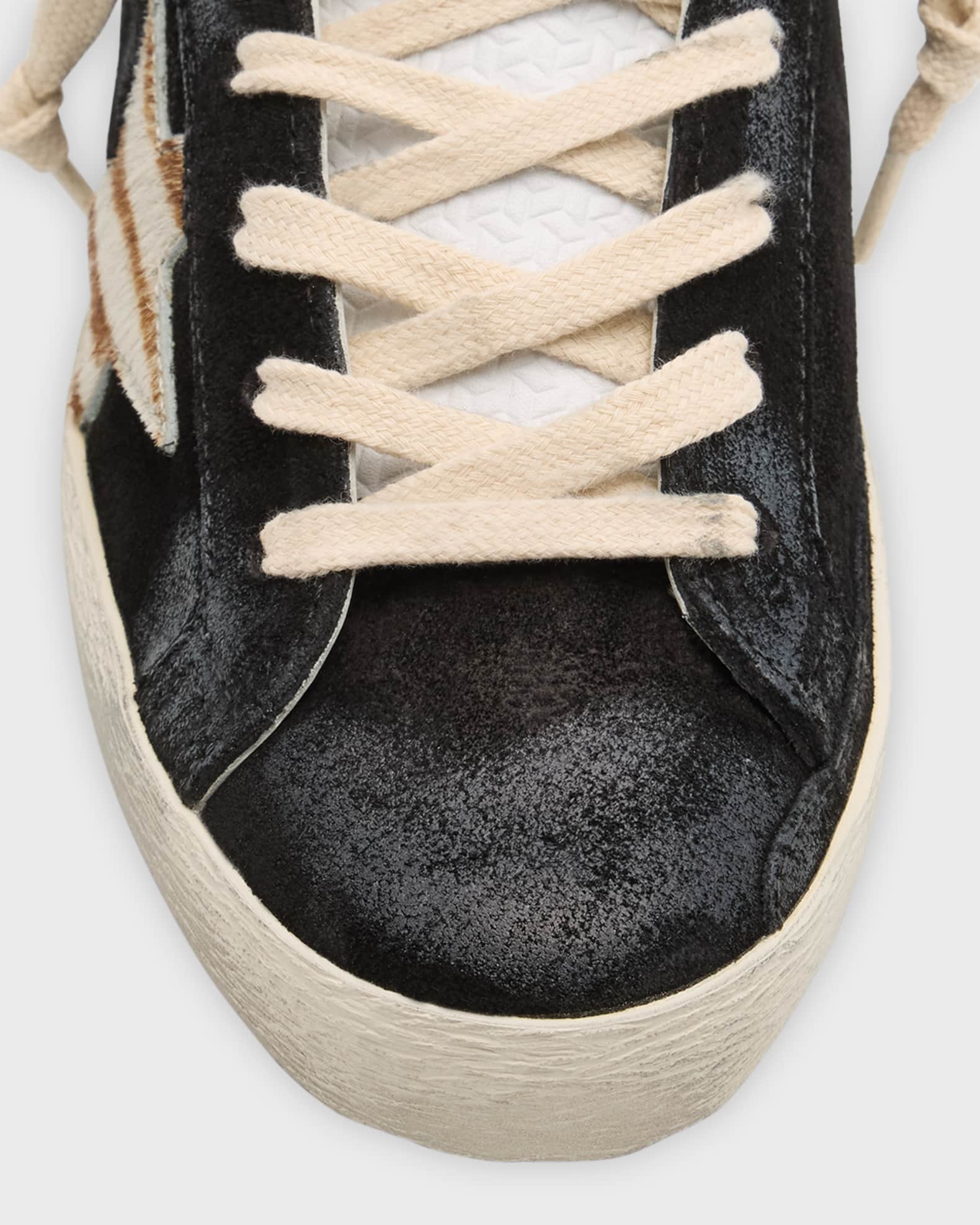 Golden Goose Superstar Mixed Zebra Low Top Sneakers Neiman Marcus
