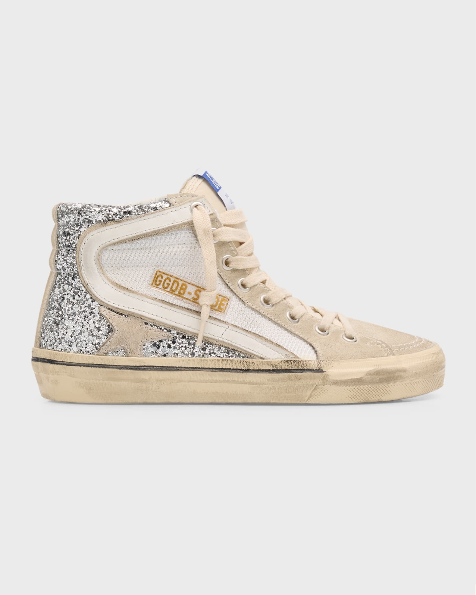 Golden Goose Slide Glitter High-Top Sneakers | Neiman Marcus