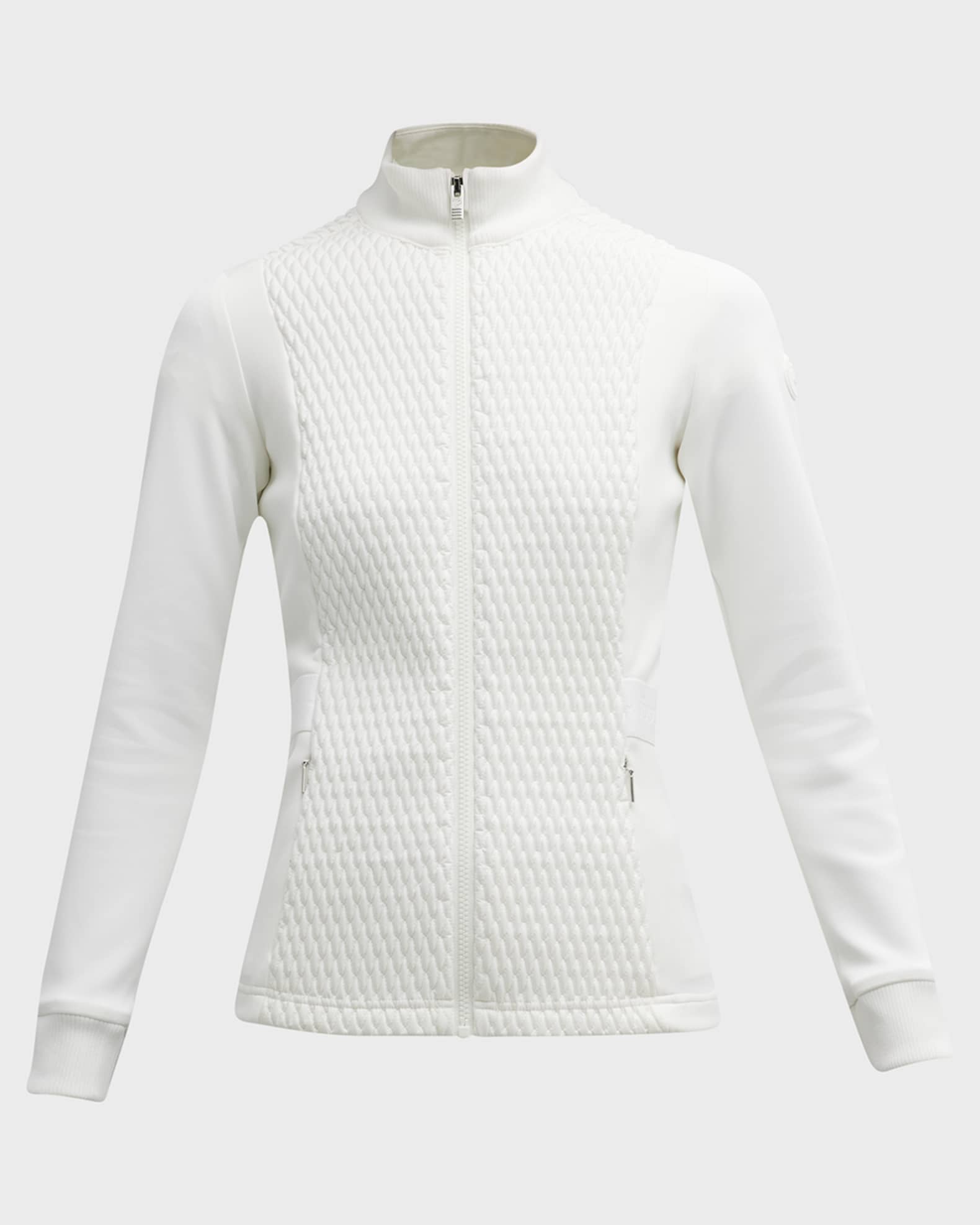 FUSALP Meryl ZipUp Diamond Smocked Jacket Neiman Marcus