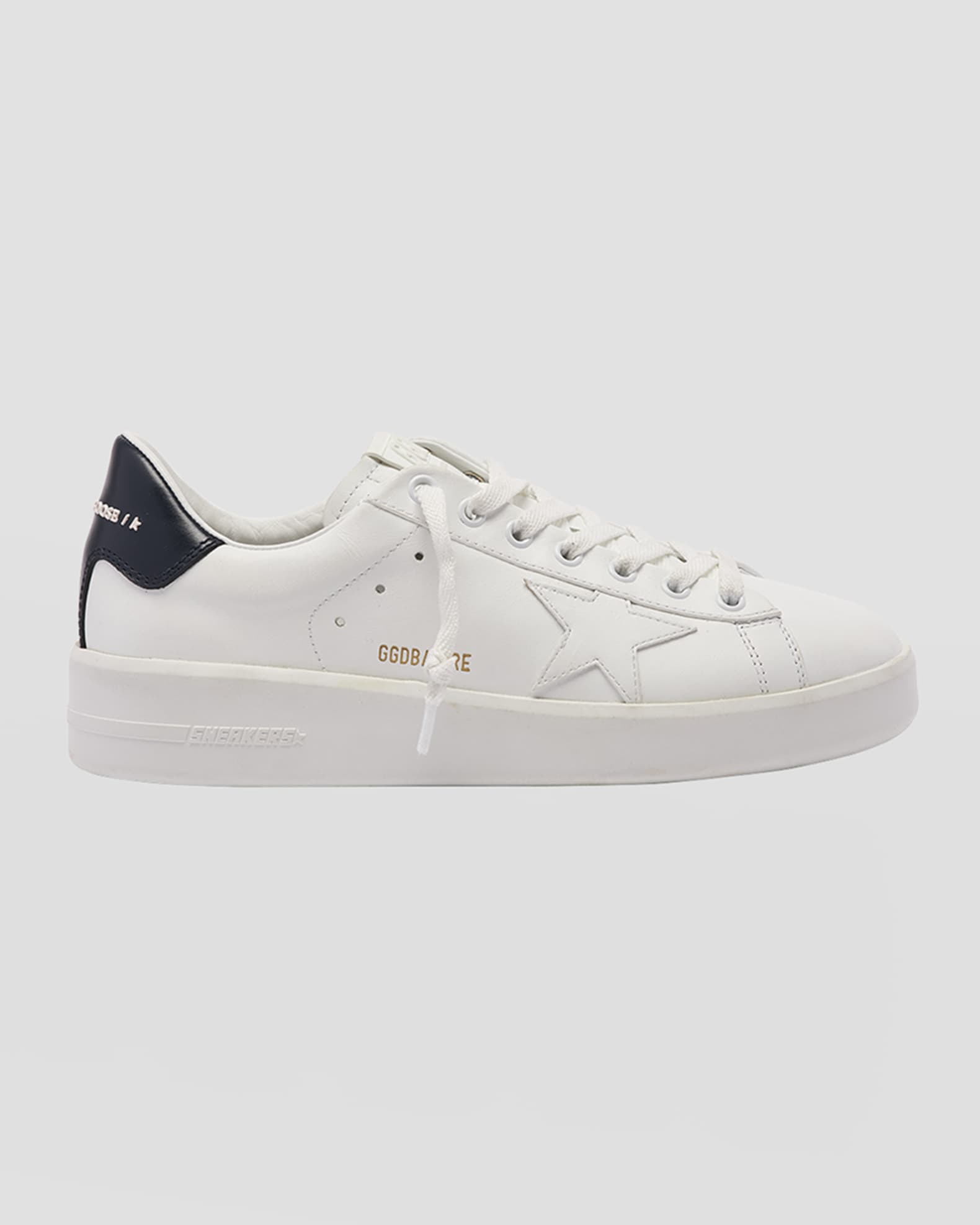 Golden Goose Pure Star Bicolor Leather Low Top Sneakers Neiman