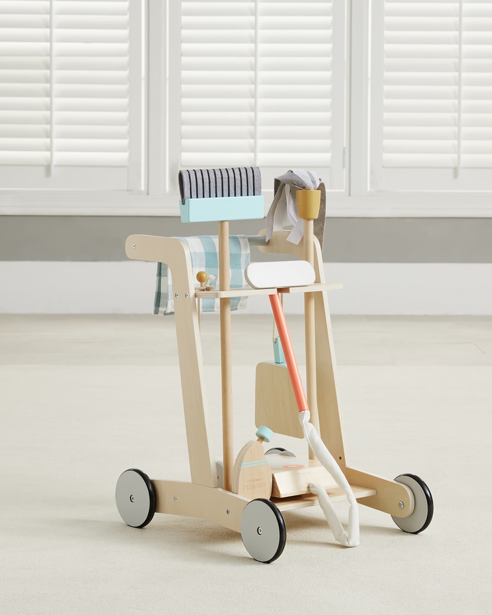 Kmart wooden cleaning trolley clearance