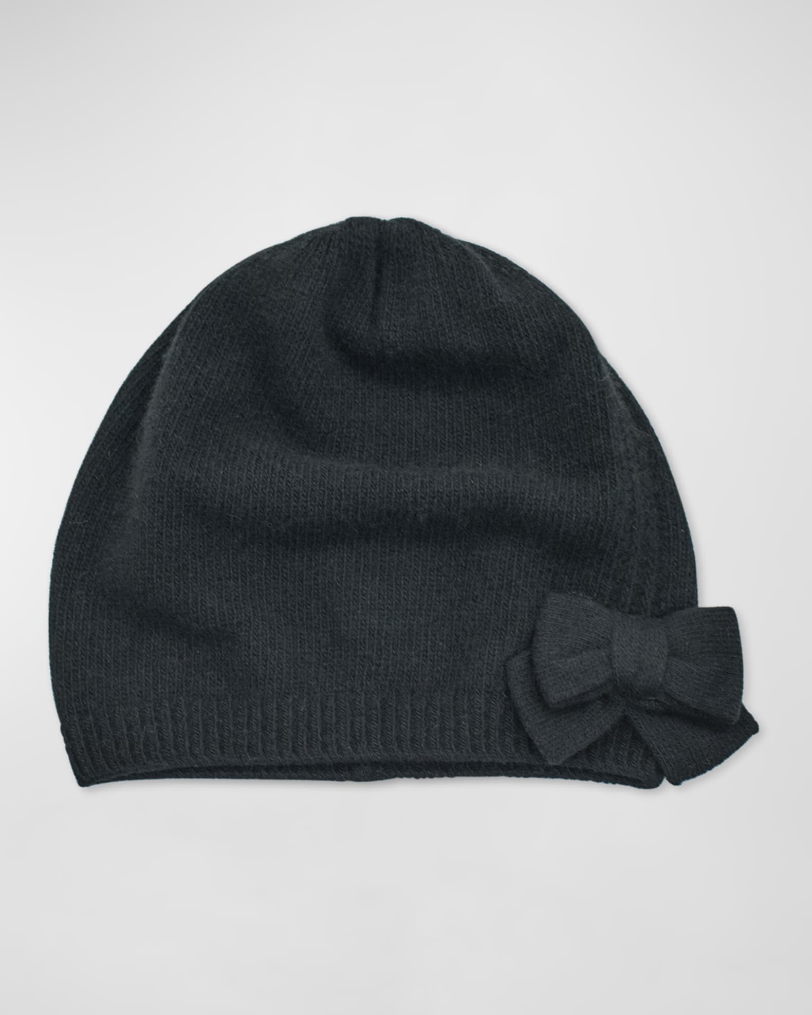 Jersey Knit Bow Slouch Cashmere Beanie Neiman Marcus