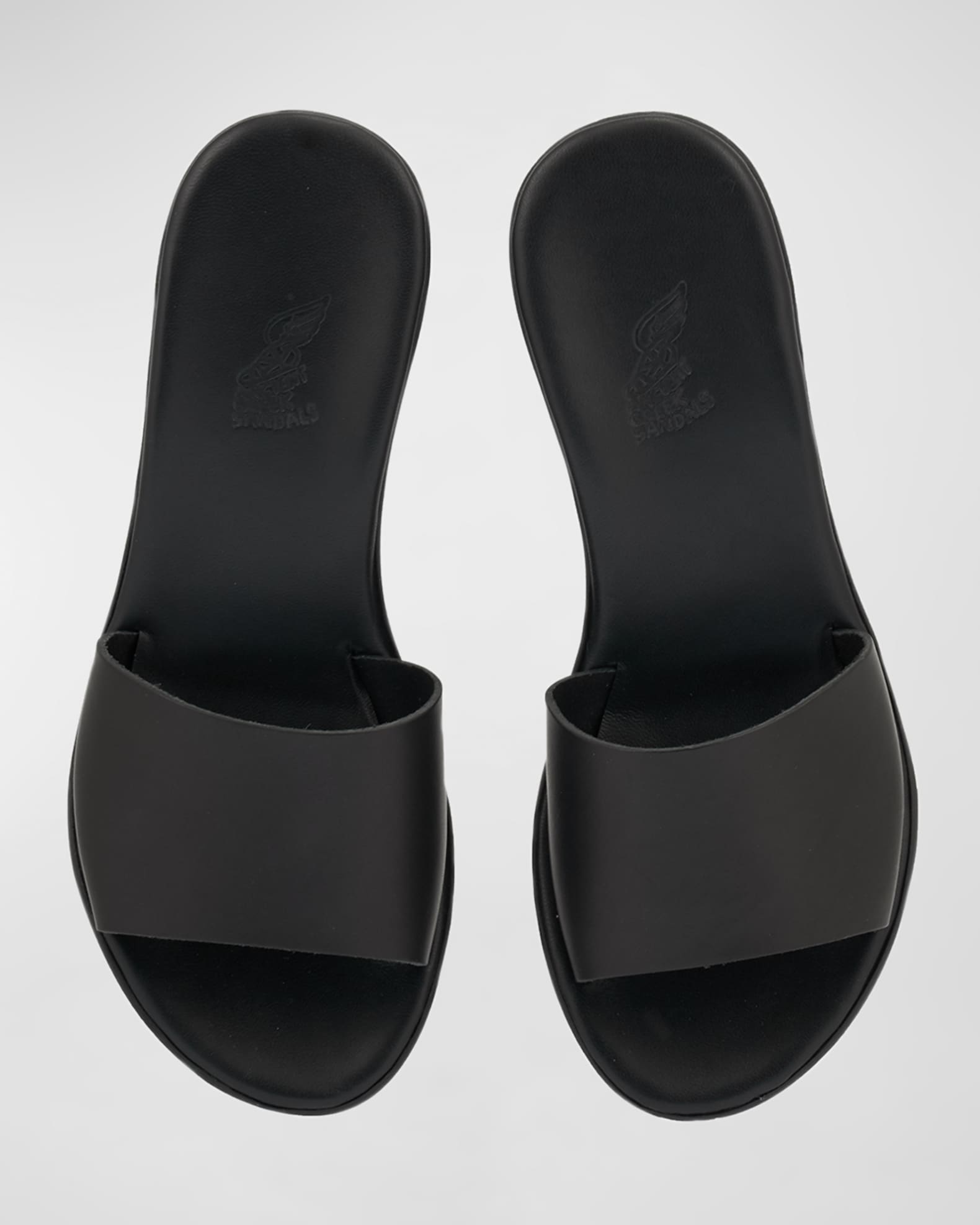 Ancient Greek Sandals Katina Leather Slide Clog Sandals Neiman Marcus