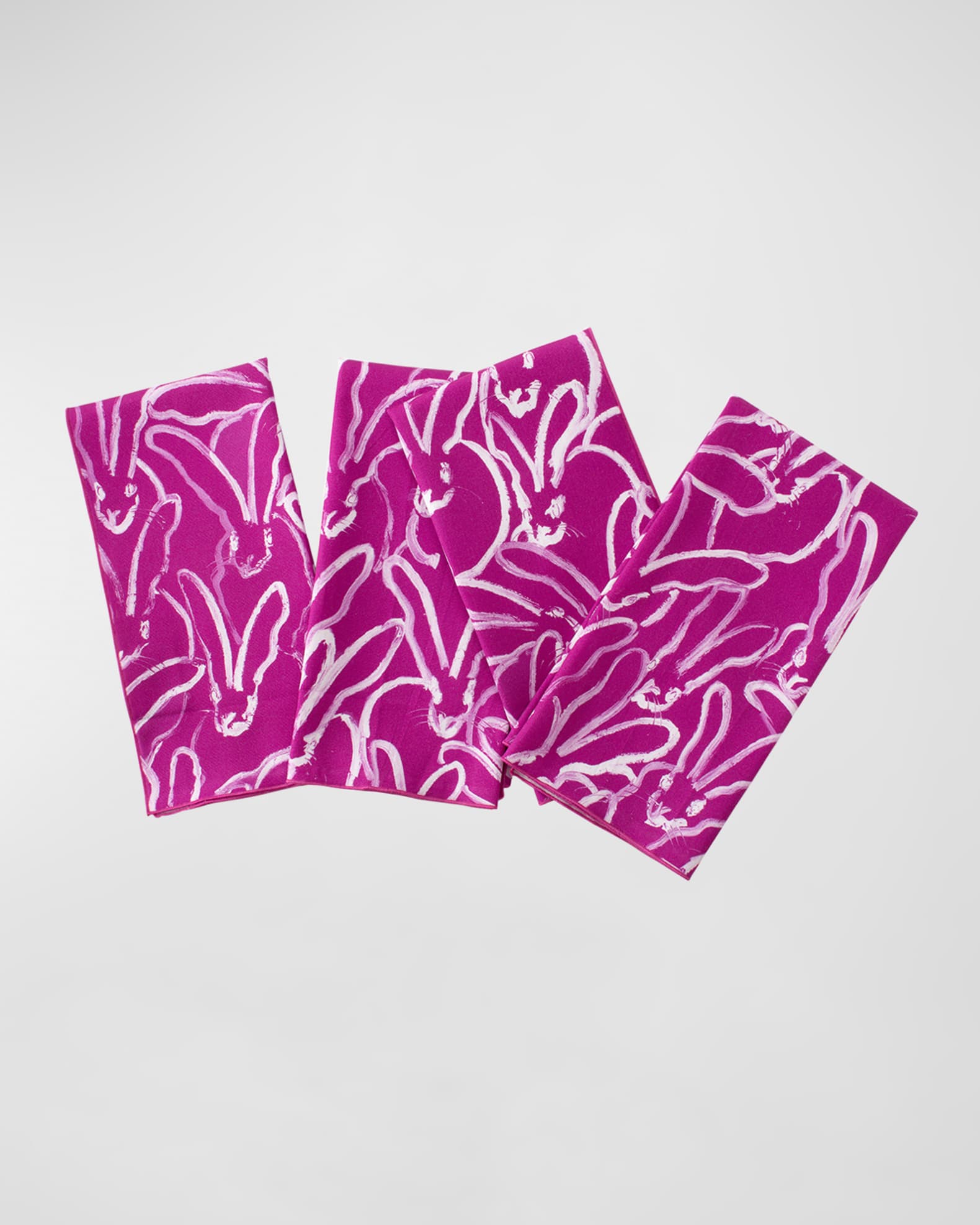 Hunt Slonem Rabbit Run Dinner Napkin