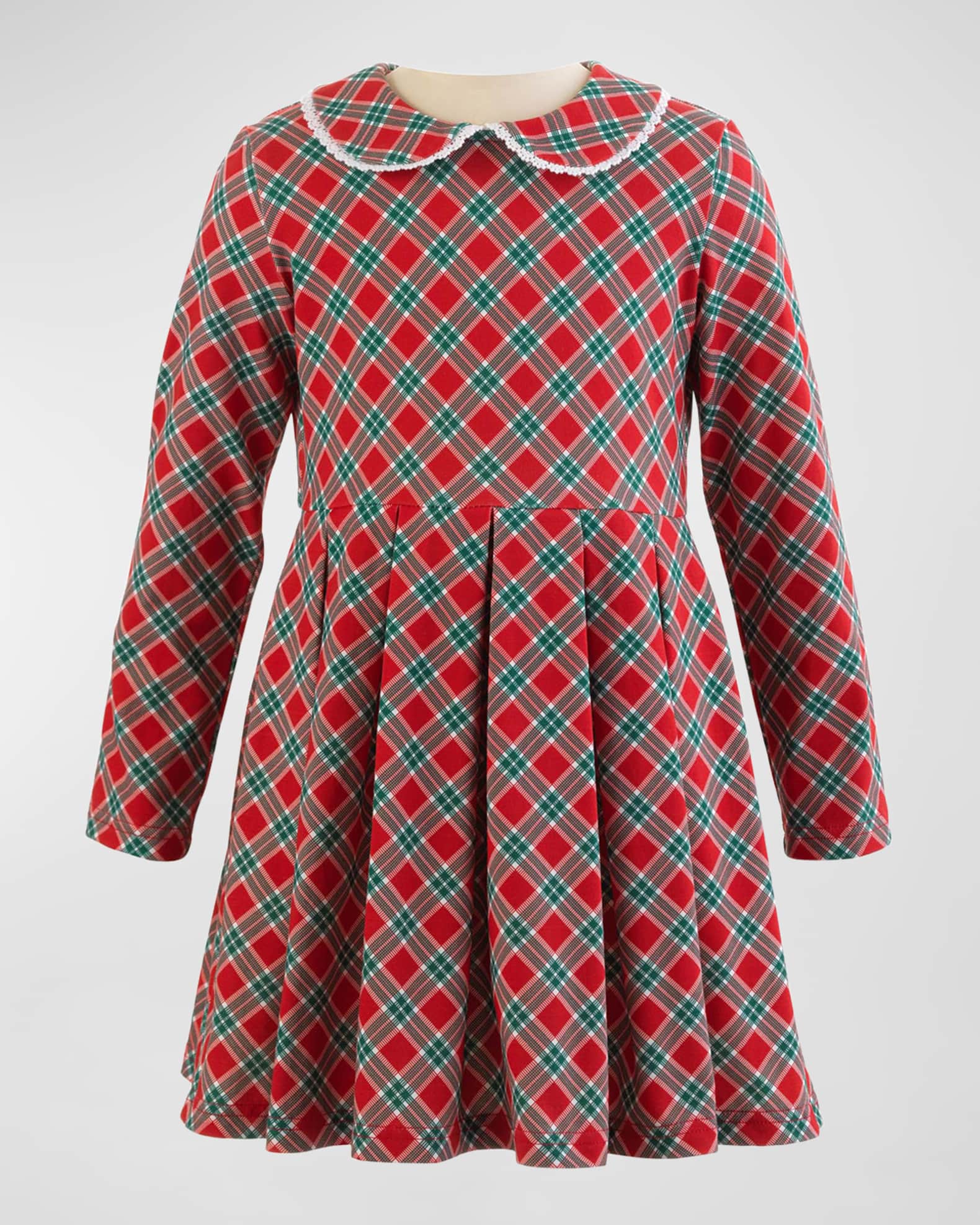 Rachel Riley Girl s Tartan Print Pleated Holiday Dress Size 2 10