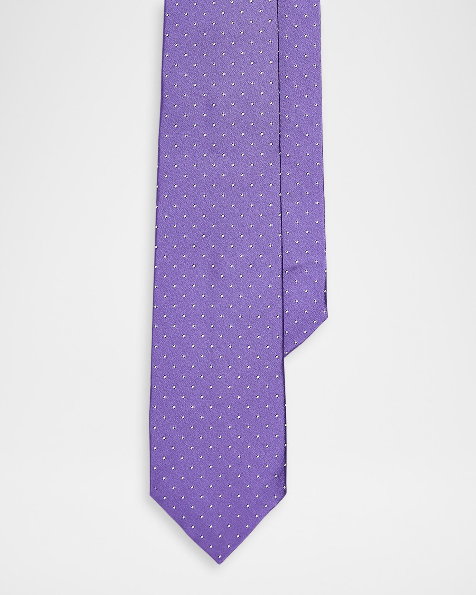 ラルフローレン パープルレーベル ネクタイ シルク 水玉 ドット 極美品 Ralph Lauren Purple Label Men's Pin Dot Peau de Soie Tie | Neiman