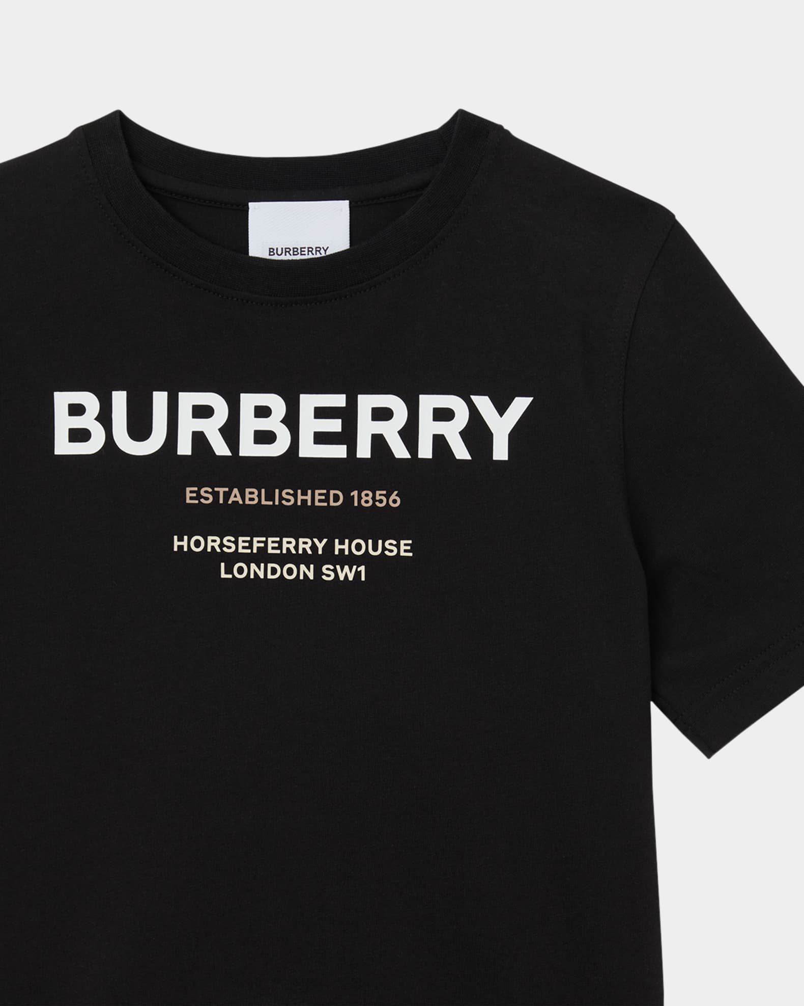 Burberry Kid's Devan TB Monogram T-Shirt, Size 3-14