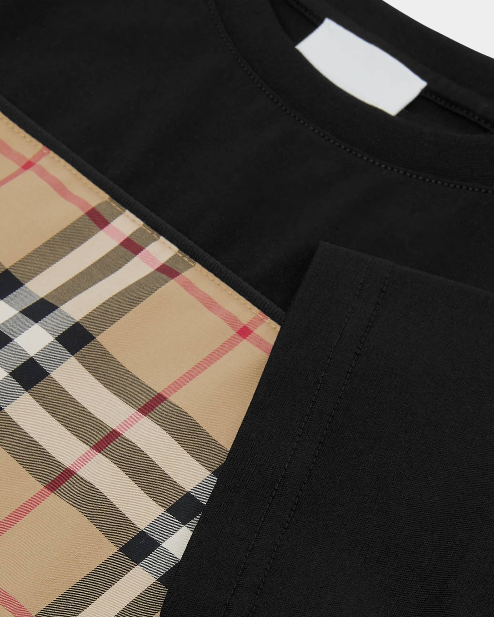 Burberry Kid s Cedar Vintage Check Print T Shirt Size 3 14 Neiman Marcus