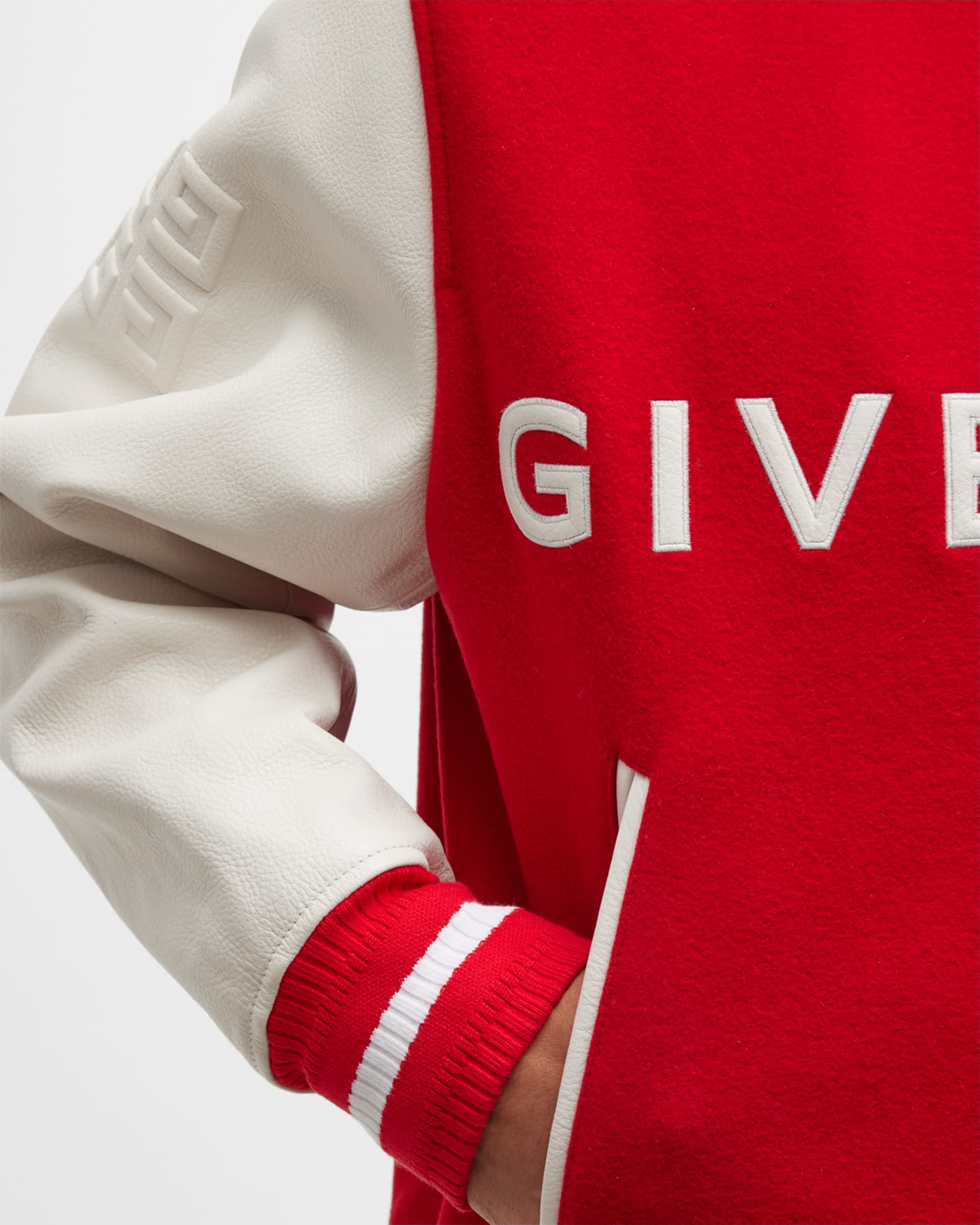 Givenchy Men's Logo Varsity Jacket | Neiman Marcus