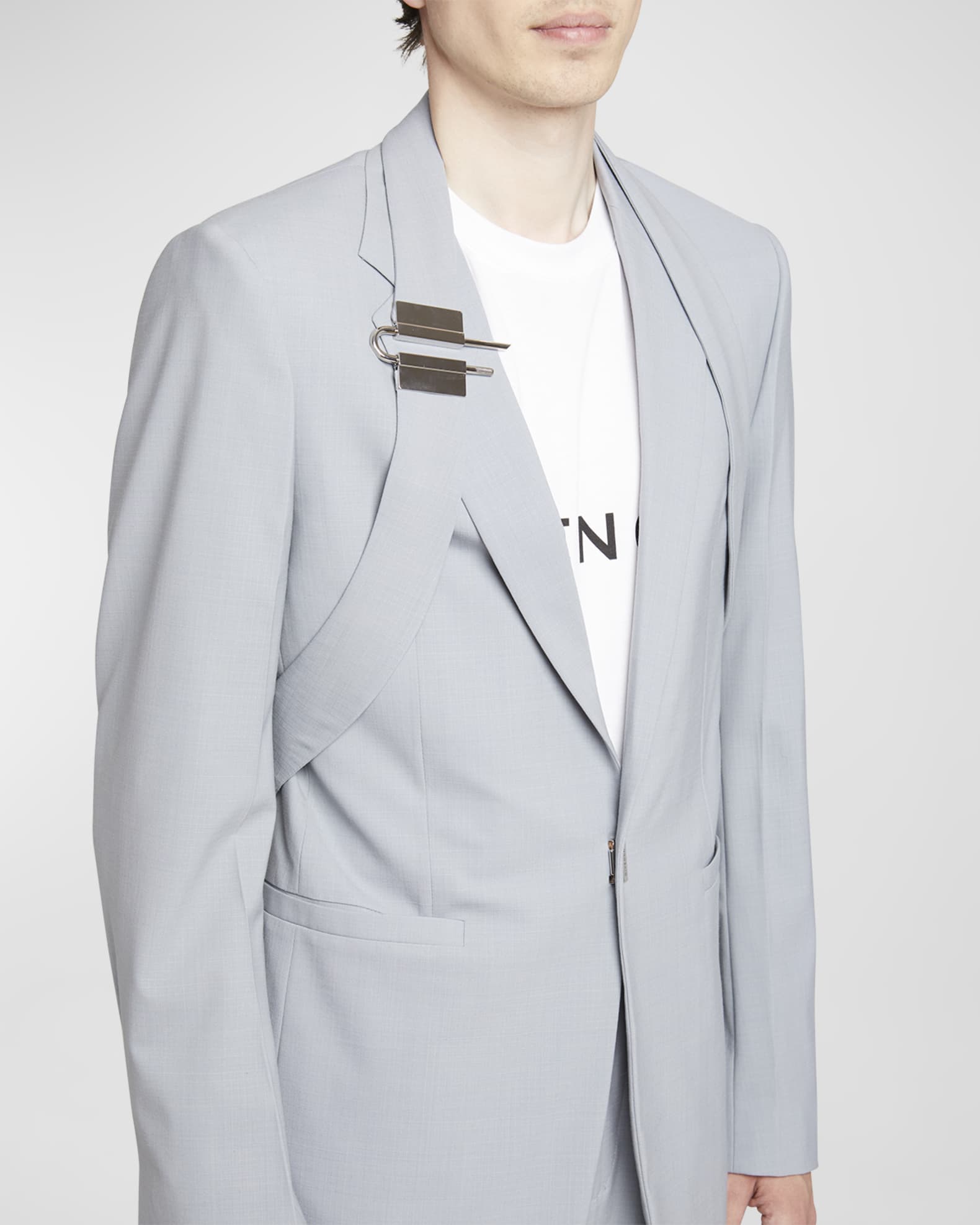 Givenchy Men's U-Lock Harness Slim Suit Jacket | Neiman Marcus