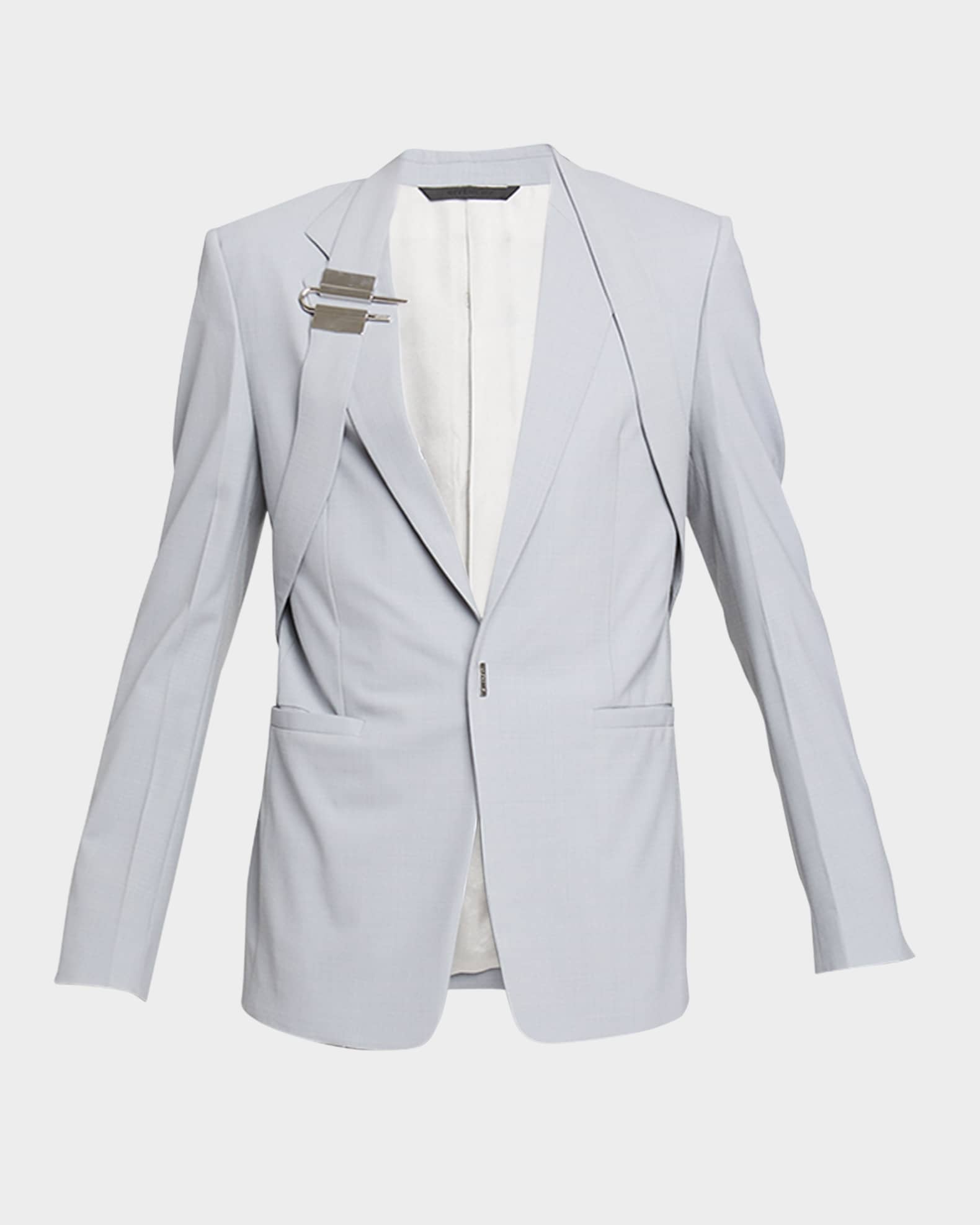 Givenchy Men's U-Lock Harness Slim Suit Jacket