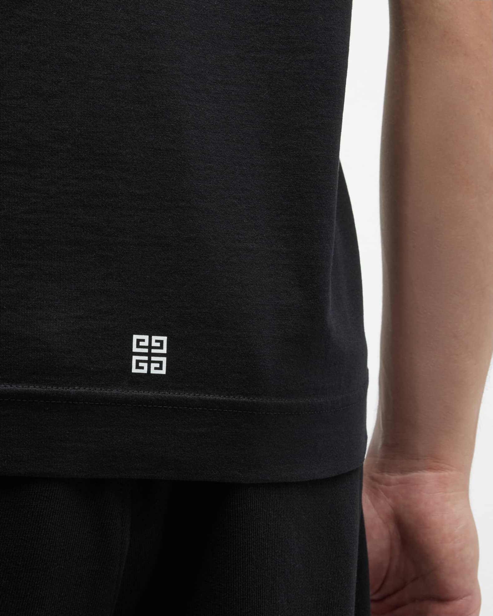 Givenchy Men's Basic Logo Crew T-Shirt | Neiman Marcus