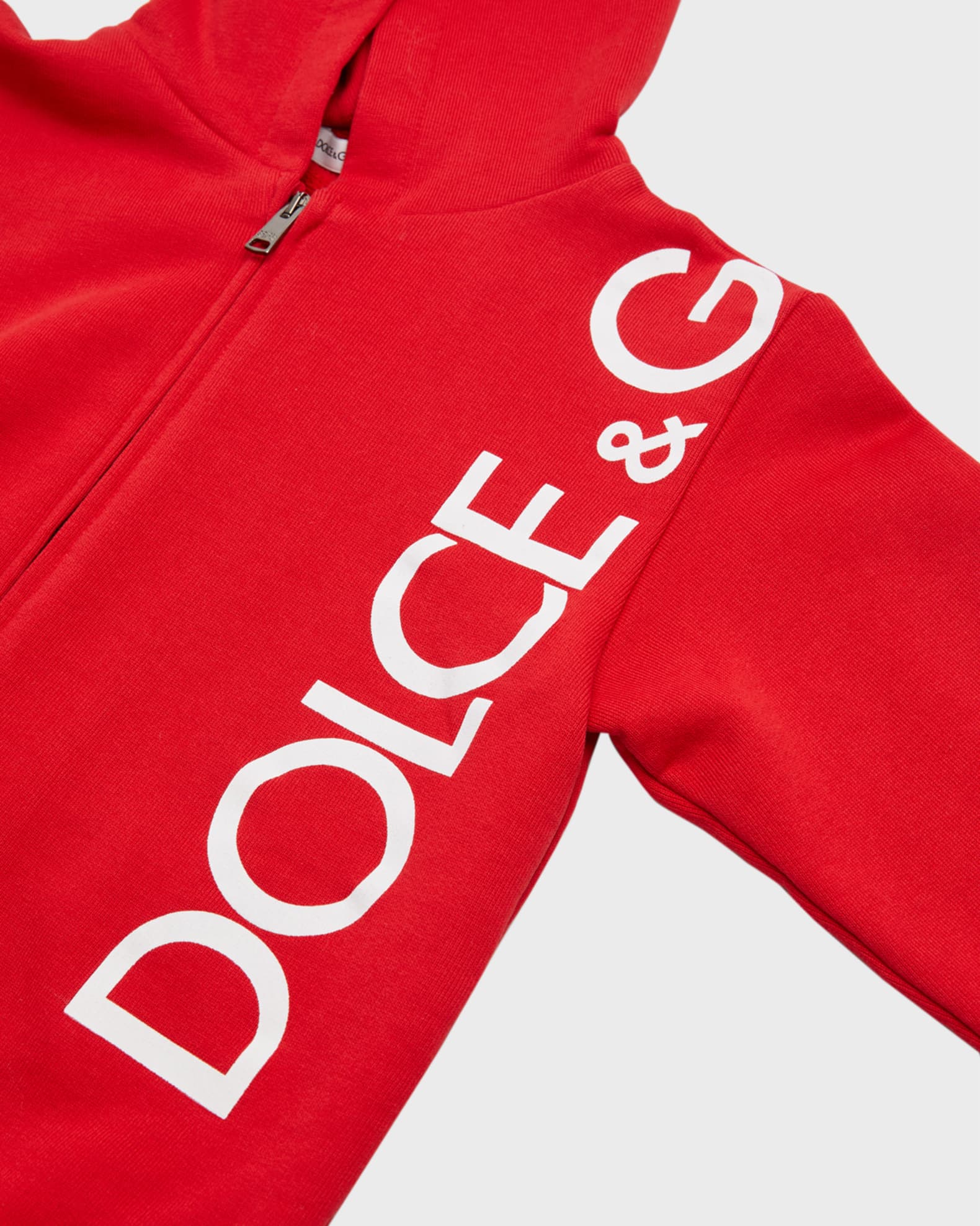 Dolce&Gabbana Boy's Vertical Logo-Print Hoodie, Size 12M-30M